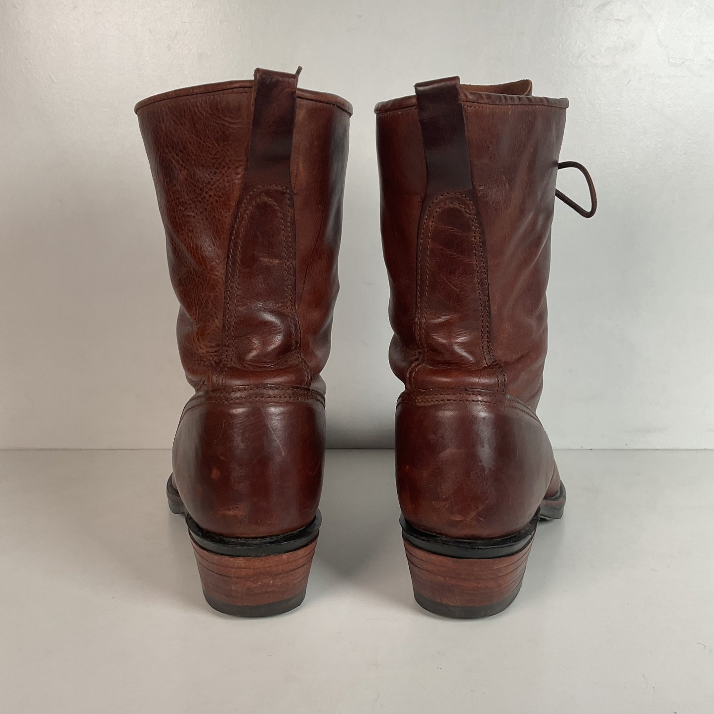 Vintage J. Chisholm Kiltie Packer Boots 10 D USA Made Soft Toe