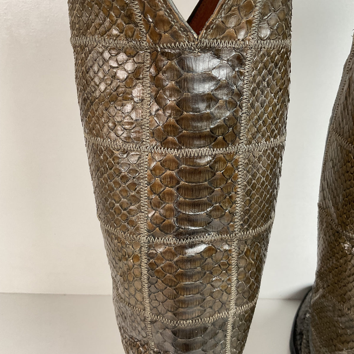 Vintage Nocona Full Python Cowgirl Boots | Snakeskin | Men’s 6 B | Women’s 7