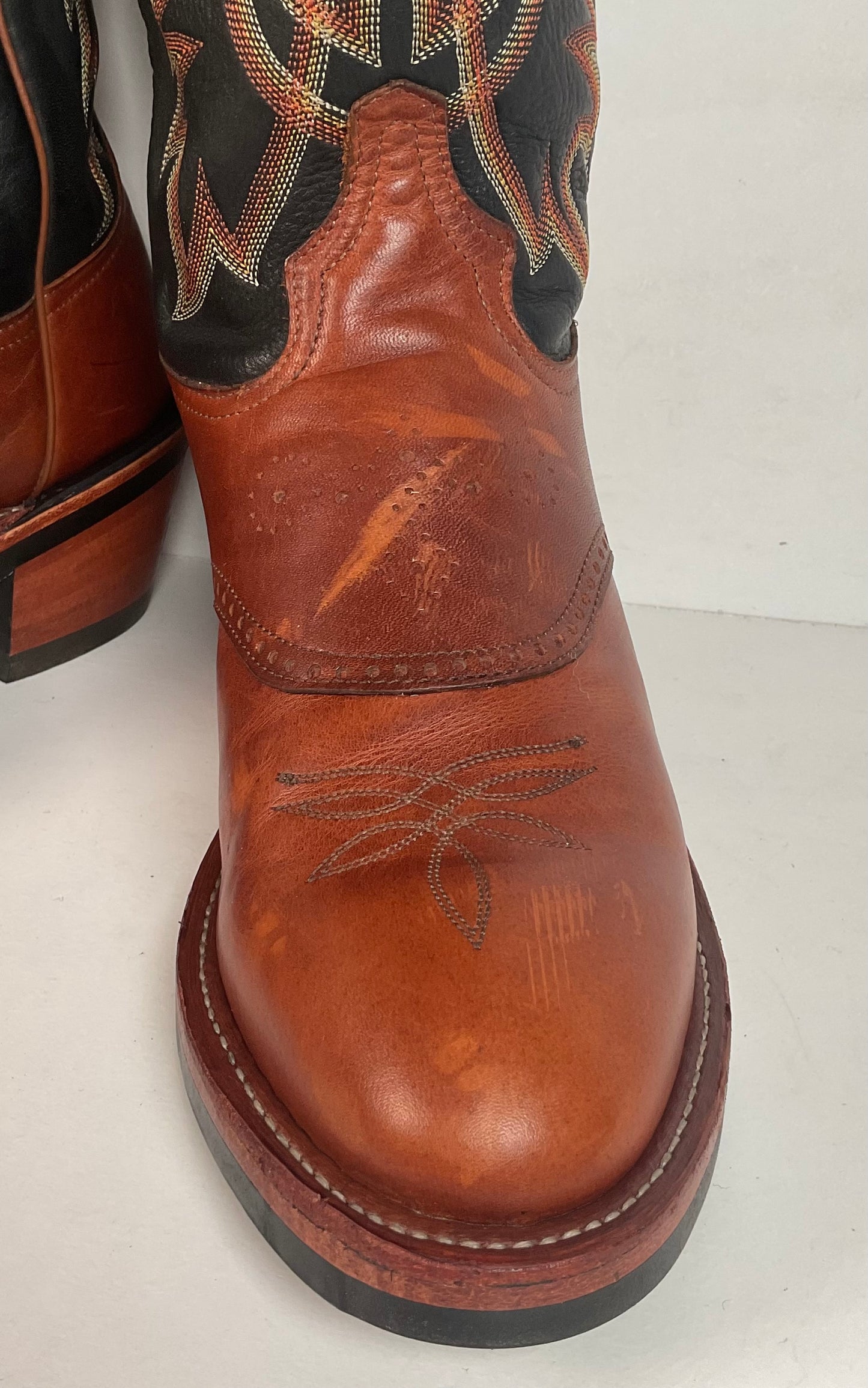 Tony Lama Renegade Buckaroo Cowboy Boots 11 D USA Made