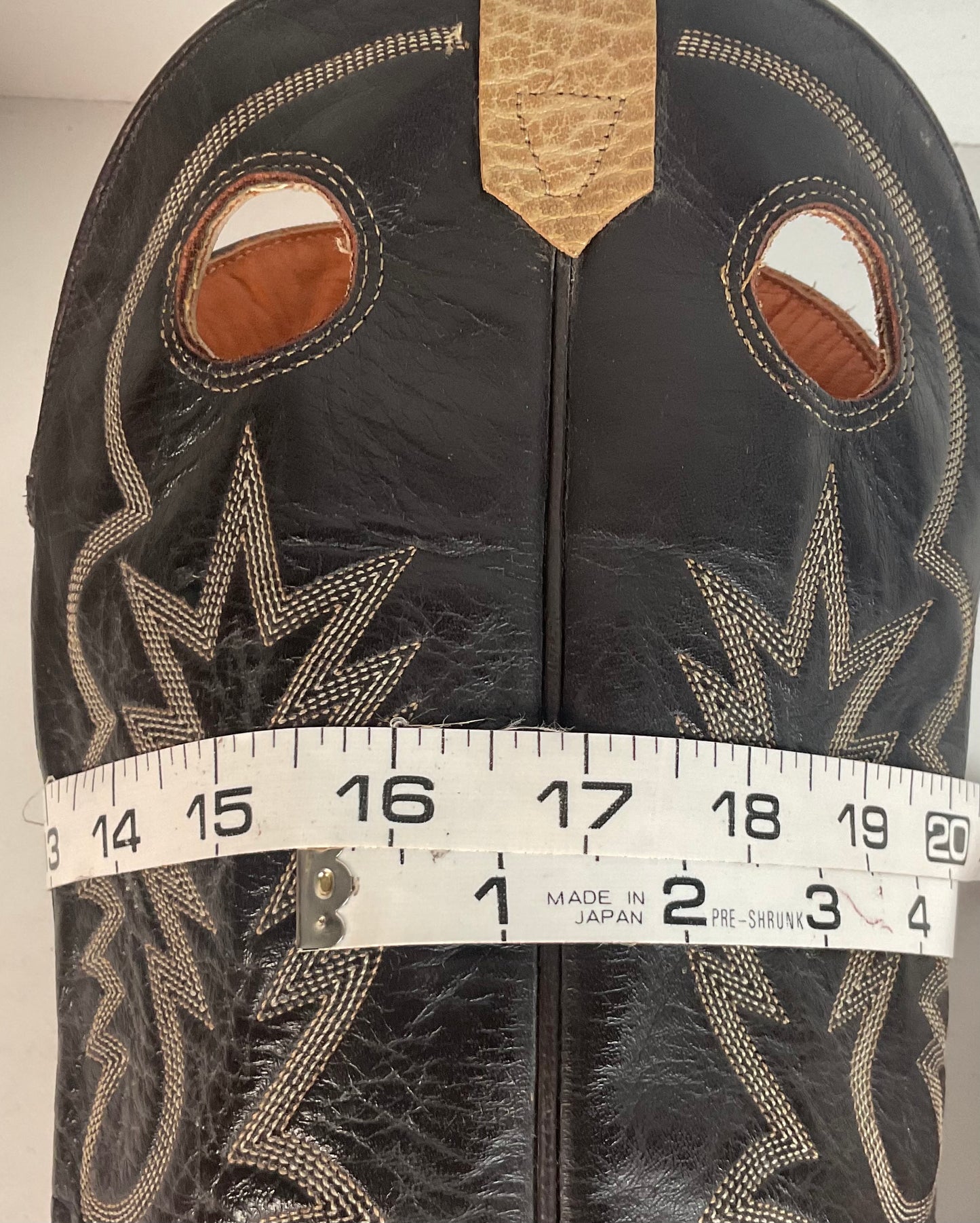 Vintage J Chisholm Tall Buckaroo Cowboy Boots 11 D USA Made Punchy