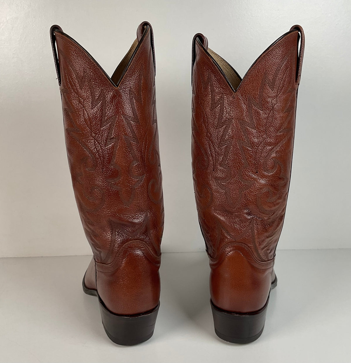 Vintage Dan Post Cowhide Cowboy Boots | USA Made | Men’s 8.5 D