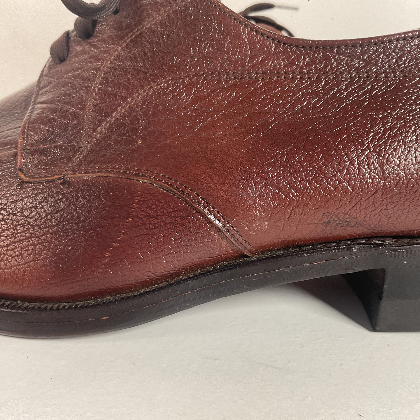 Vintage Florsheim Plain Toe Dress Shoes 10.5 3E (Wide)