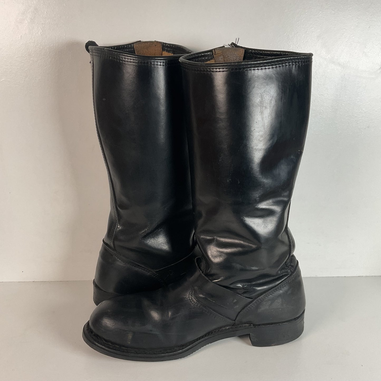 Vintage Harley Davidson Motorcycle Boots 11 Tall Steel Toe Engineer USA Made