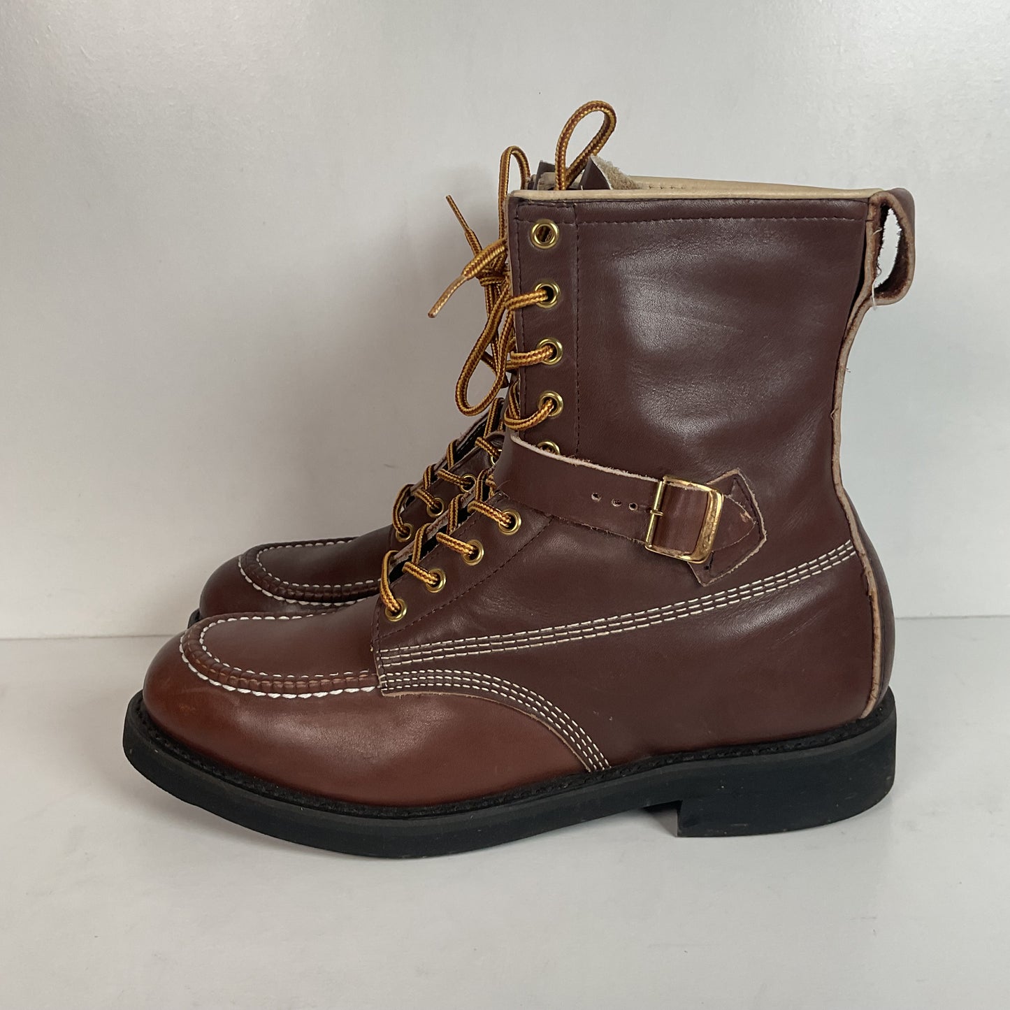 Vintage Rail Road Tanker Boots 9.5 E USA Made Steel Toe