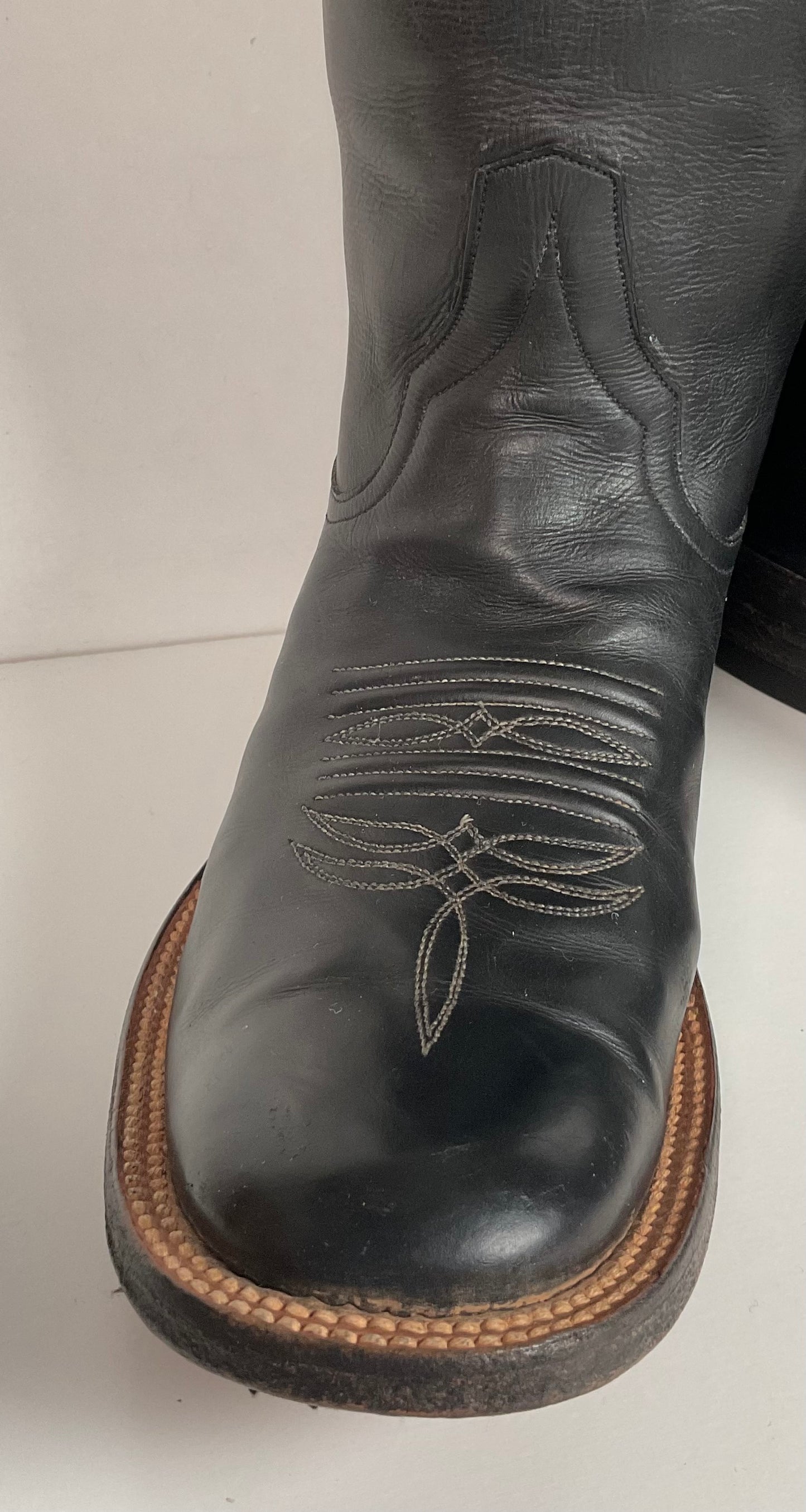 Rios Of Mercedes Soft Black Roper Boots Men’s 6.5 D | Women’s 7.5 USA