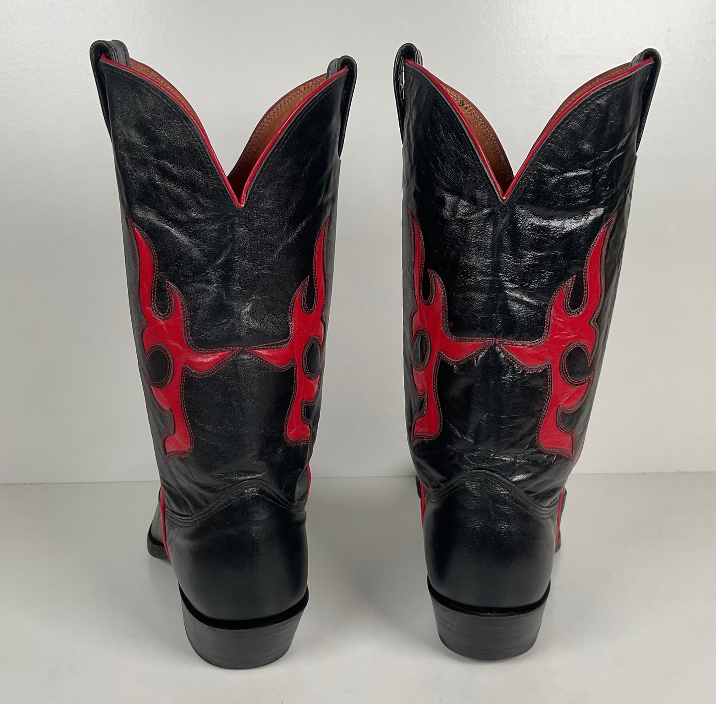 Vintage Nocona Cowboy Boots | Tooled Inlays | USA Made | Men’s 9 C