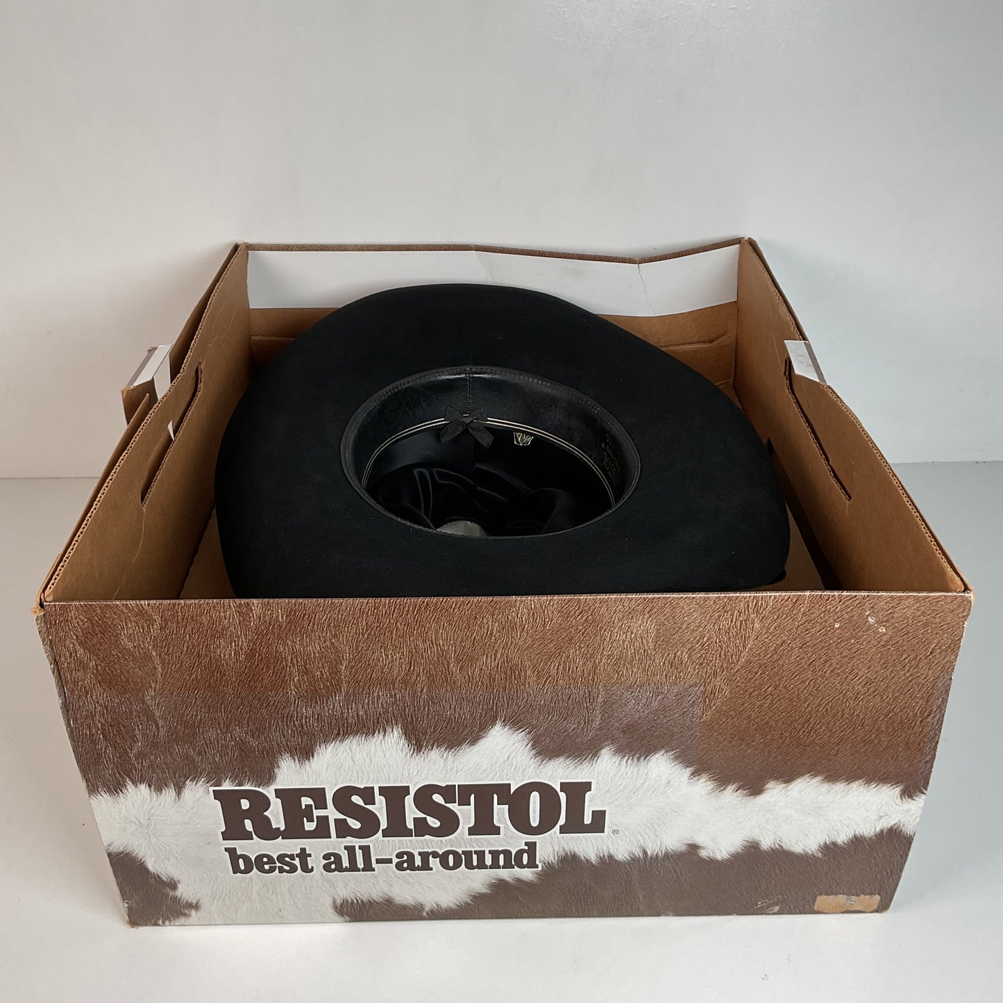 1970s Resistol Self Conforming Cowboy Hat 7 1/4” 4X Beaver Original Box
