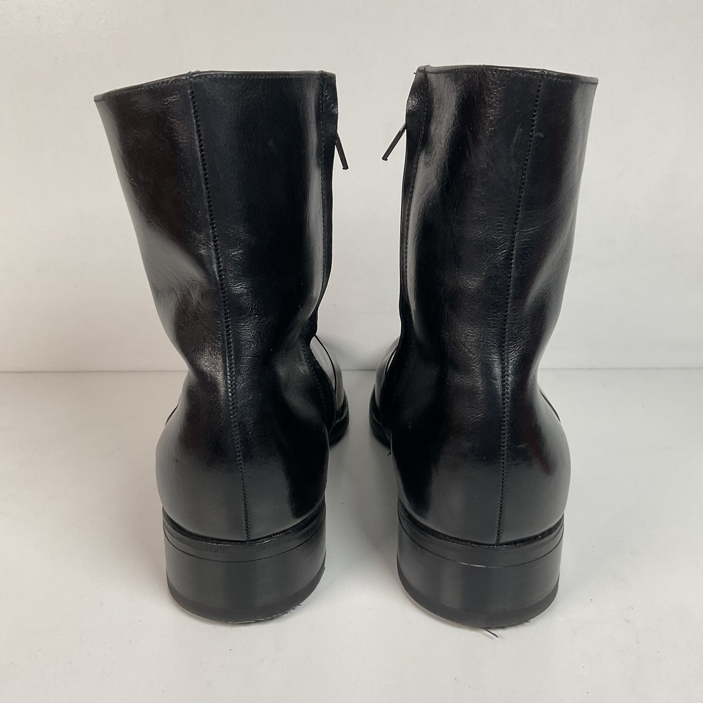 Vintage Florsheim Black Leather Chelsea Boots 10.5 C New Old Stock