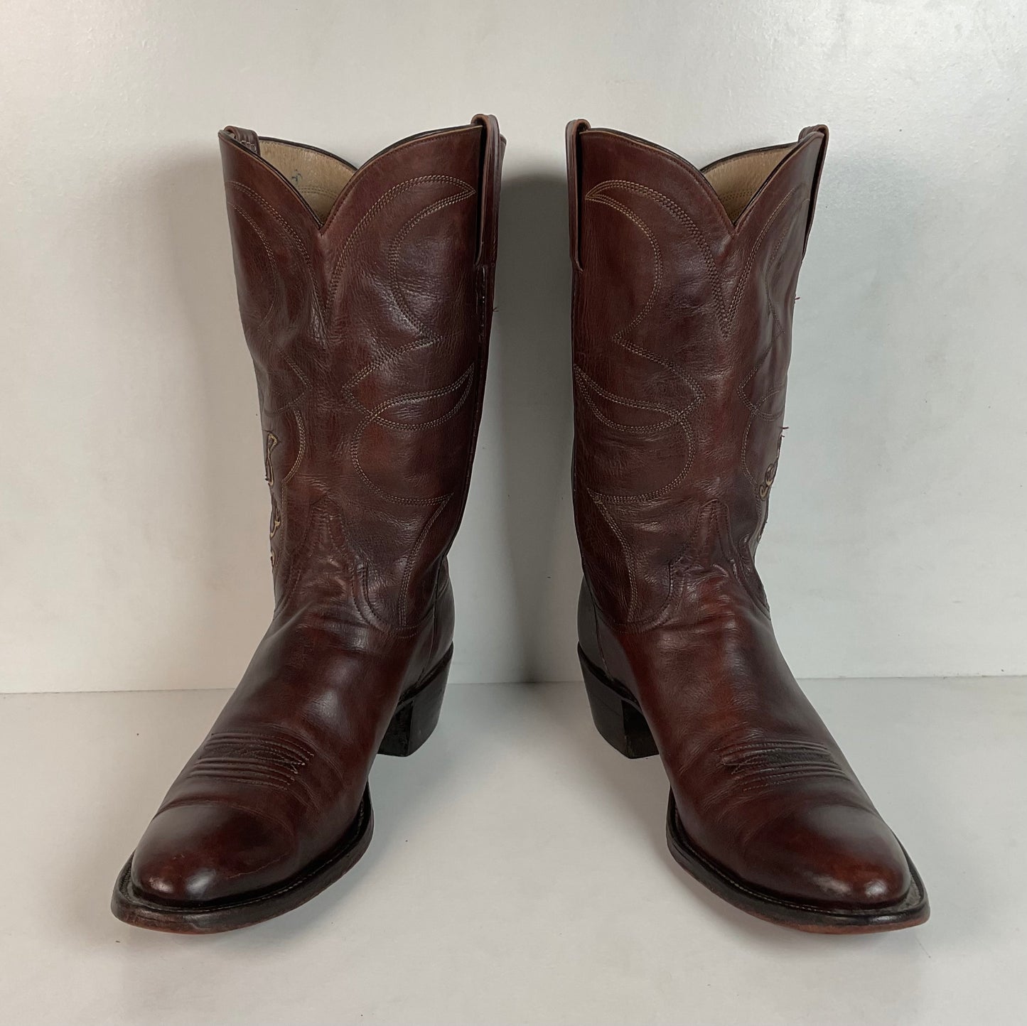 Vintage Rocky Carroll Custom Cowgirl Boots 8-8.5 Texas Americana