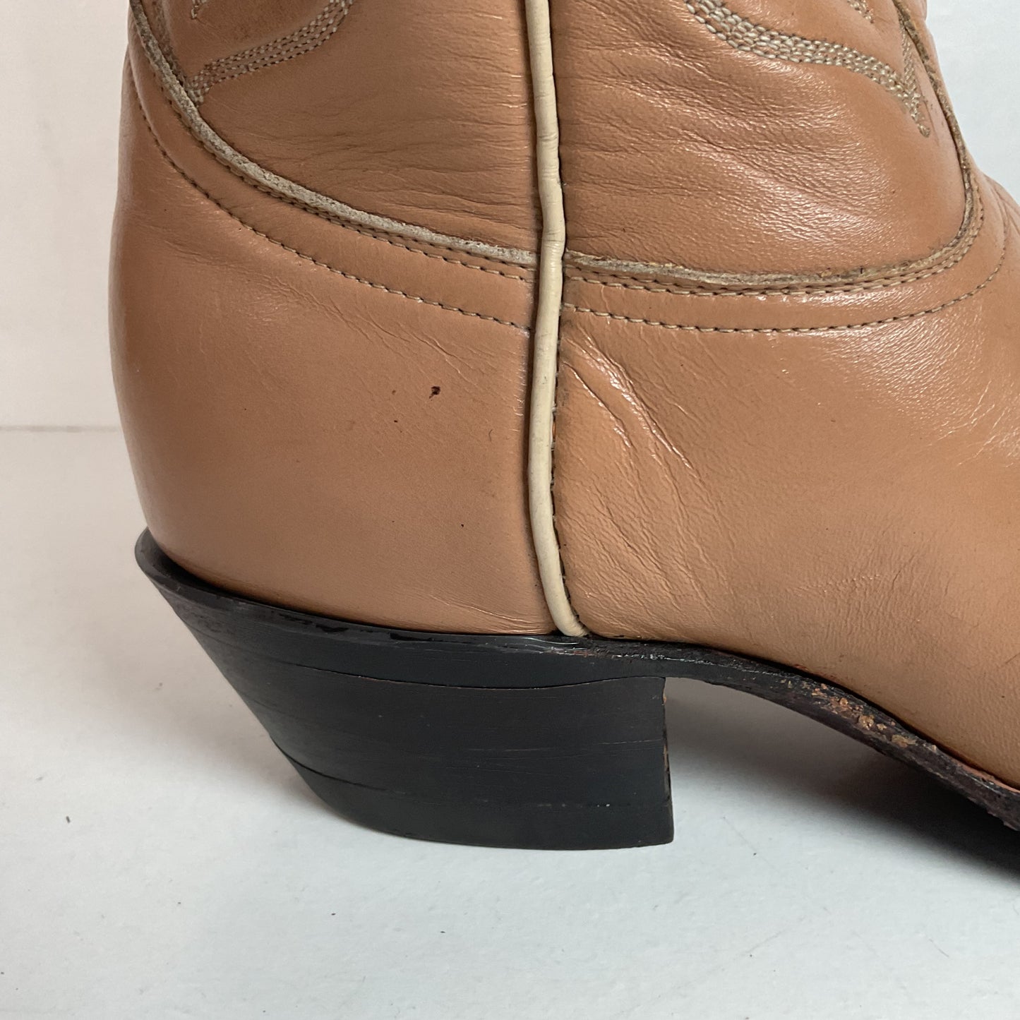 Vintage Tony Lama Gold Label Cowboy Boots 9.5 D Lizard Wingtip USA Made