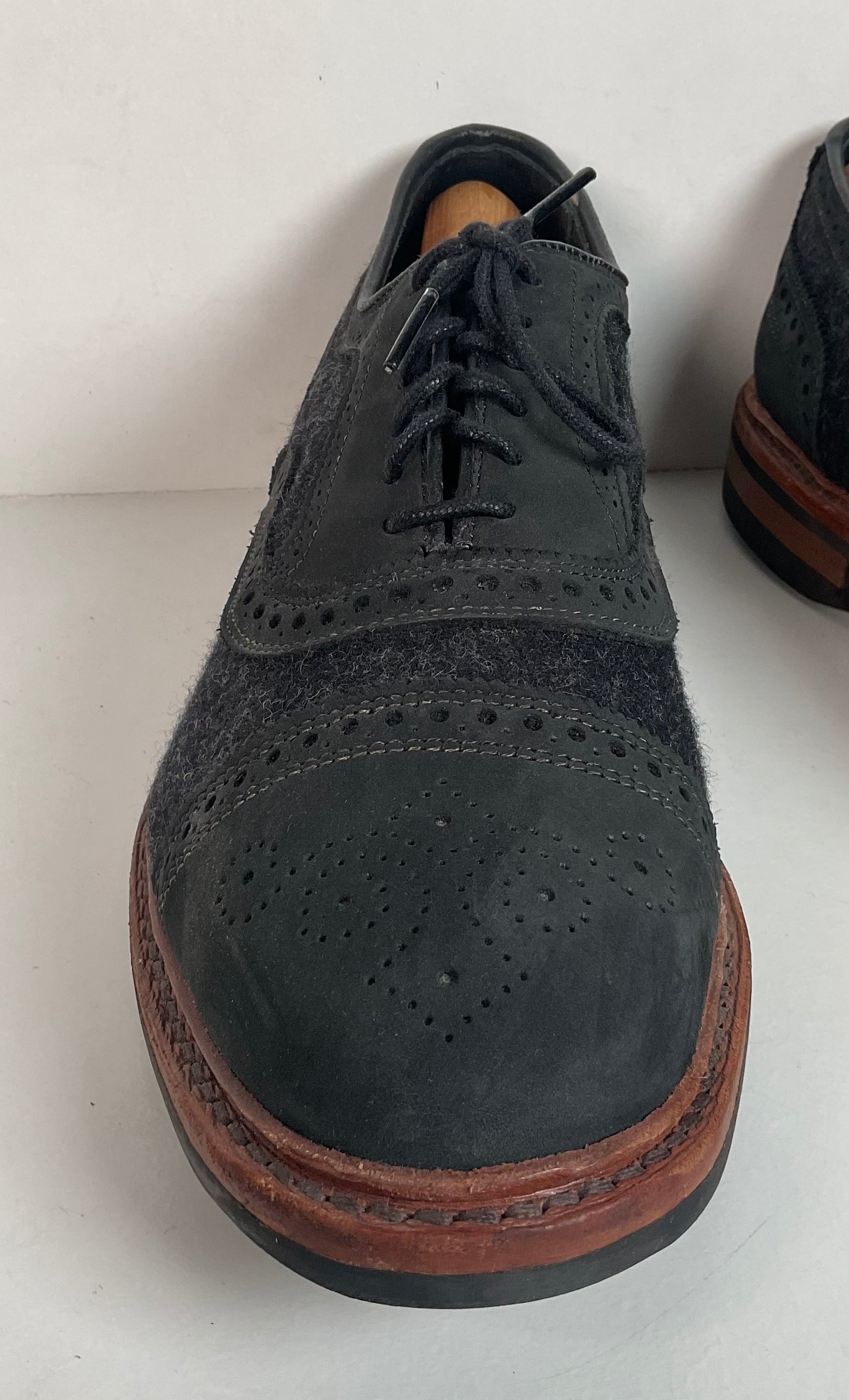 Allen Edmonds Strandmok Cap Toe Oxford Shoes 10 EEE Dainite Soles Retired