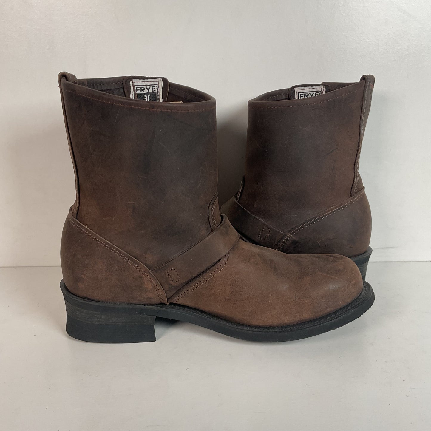 Frye Women’s 8R Engineer Harness Boots 8.5 M Style 77500 USA Made Shorty