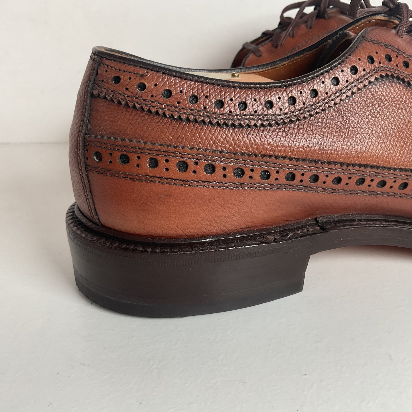 Vintage 1970s Nettleton Longwing Derby Shoes 8.5 D USA Made