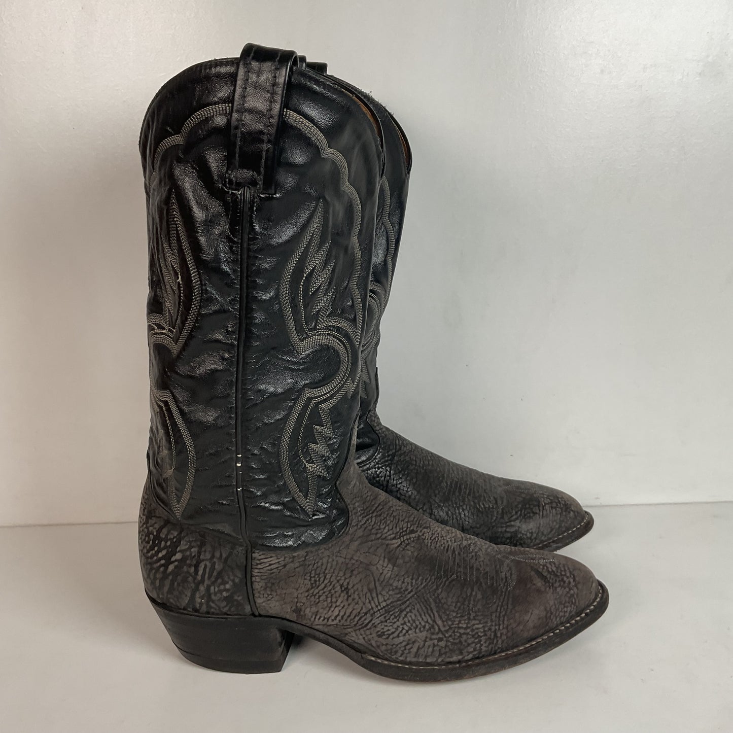 (2) Pairs Of Tony Lama Shoulder Cowboy Boots 8.5 D Style 6252 & 6250
