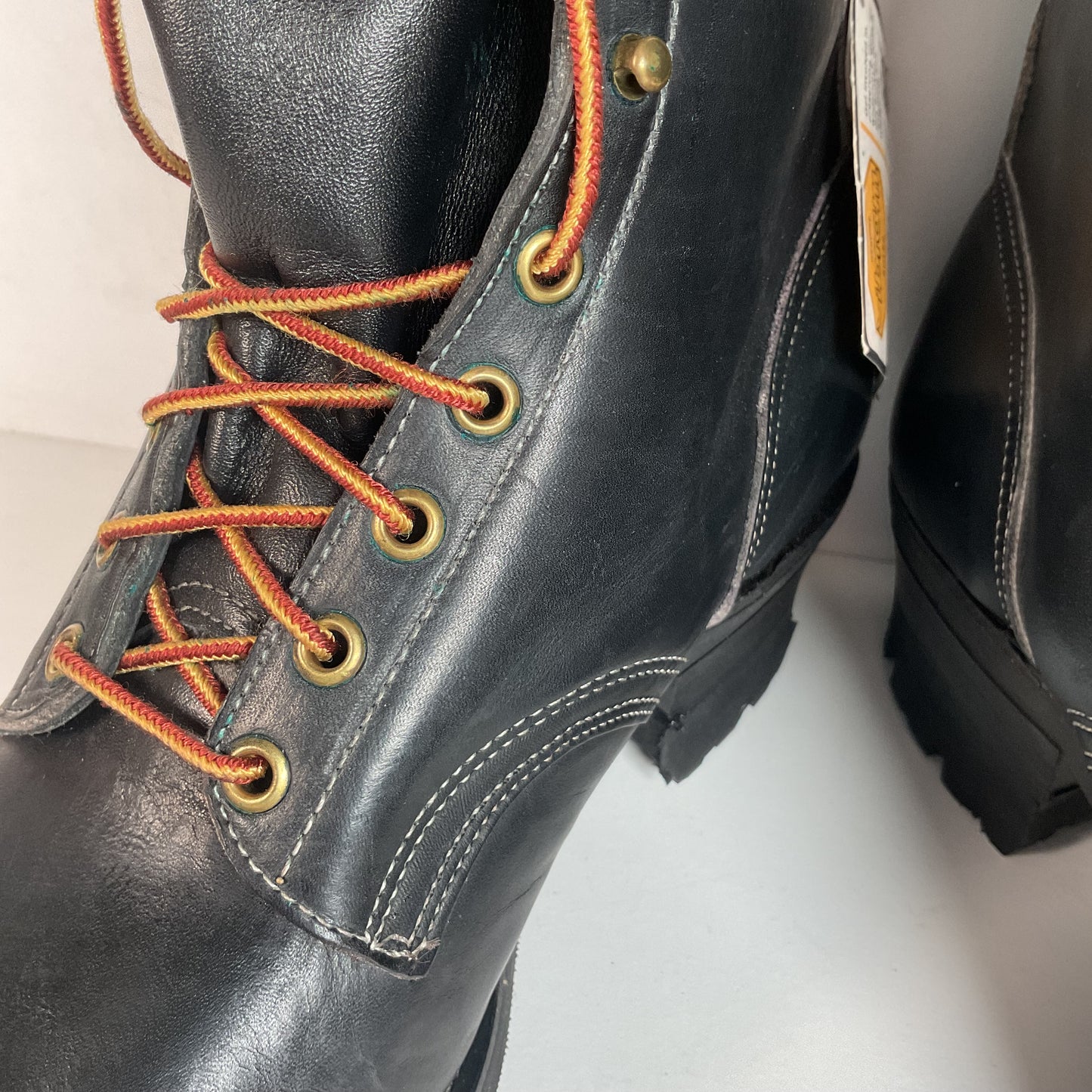 Vintage Herman Santa Rosa Packer Boots 10.5 W USA Made Soft Toe Quabaug Vibram