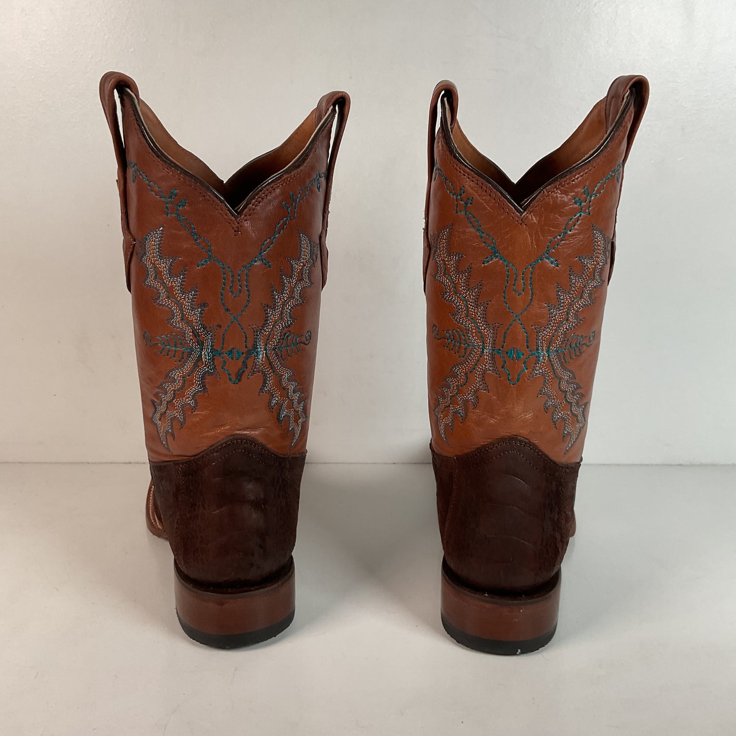 Lucchese for Resistol Ranch Sueded Ostrich Leg Cowgirl Boots | Exotic | Women’s 9.5 B