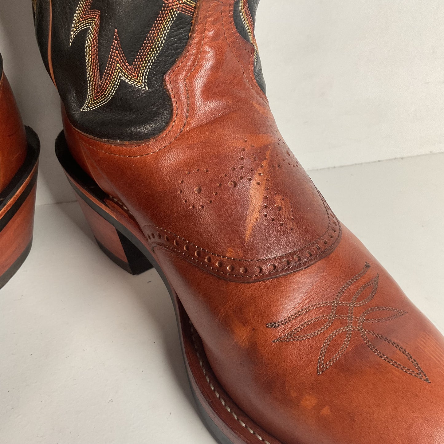 Tony Lama Renegade Buckaroo Cowboy Boots 11 D USA Made