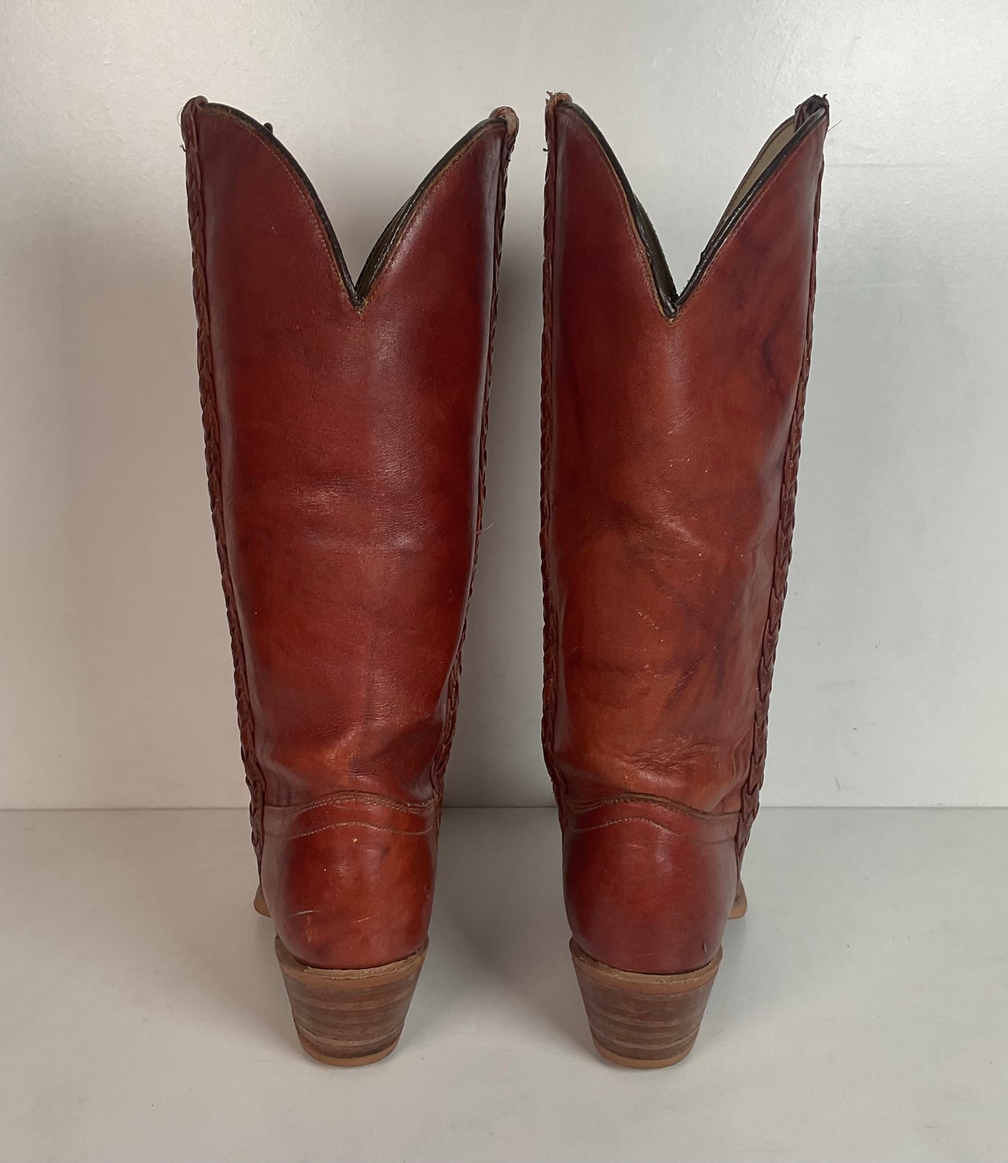 Vintage Capezio Braided Shooter Boots 6.5 M USA Made Campus Riding