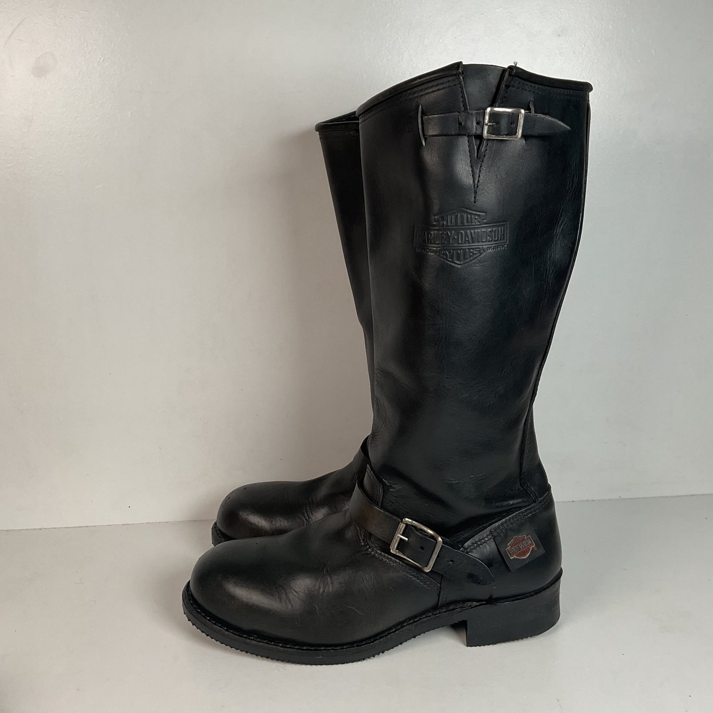 Vintage Harley Davidson Tall Motorcycle Boots Men’s 11 Engineer USA Made