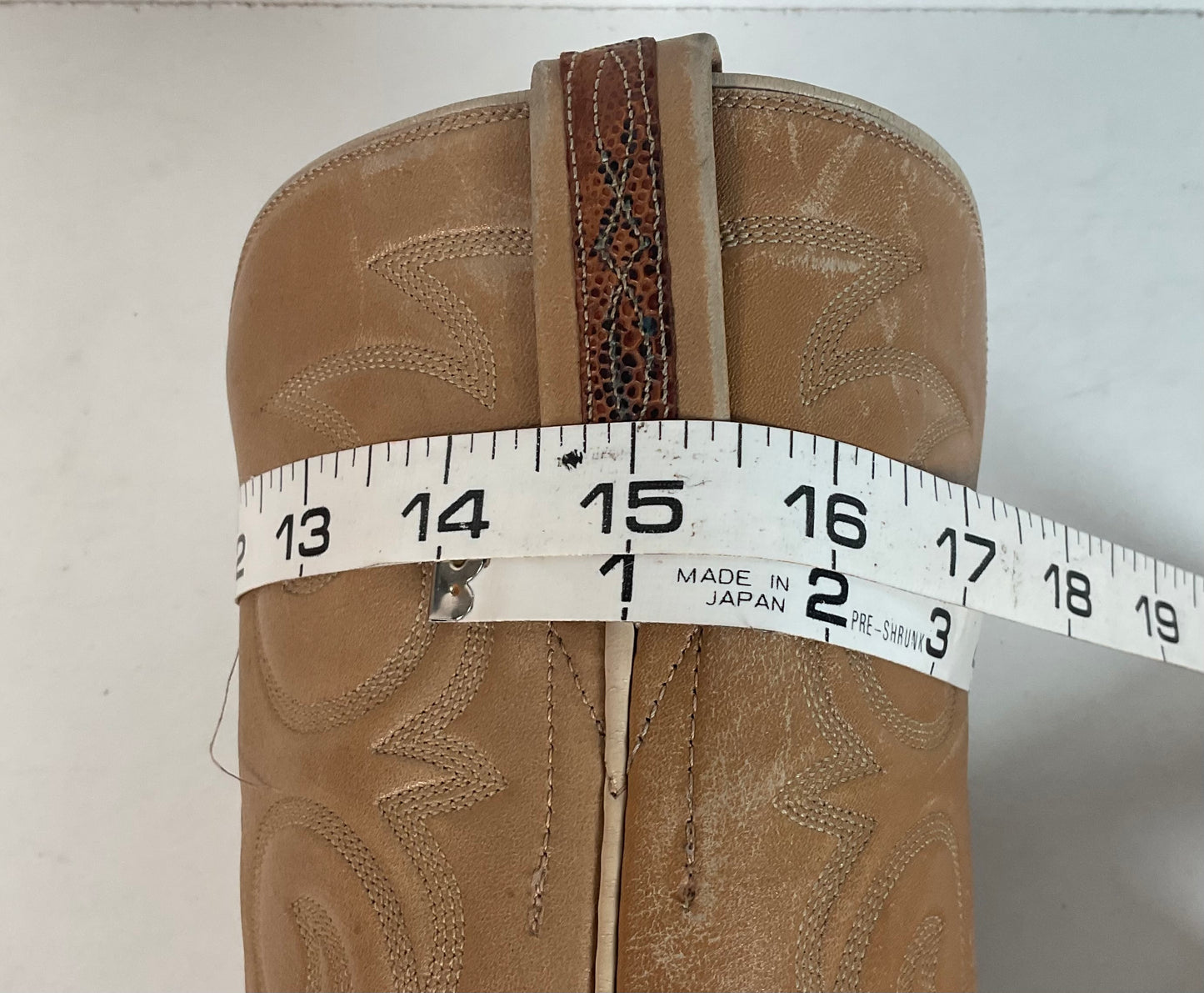 Vintage Lucchese San Antonio Lizard Teju Cowboy Boots 9.5 B