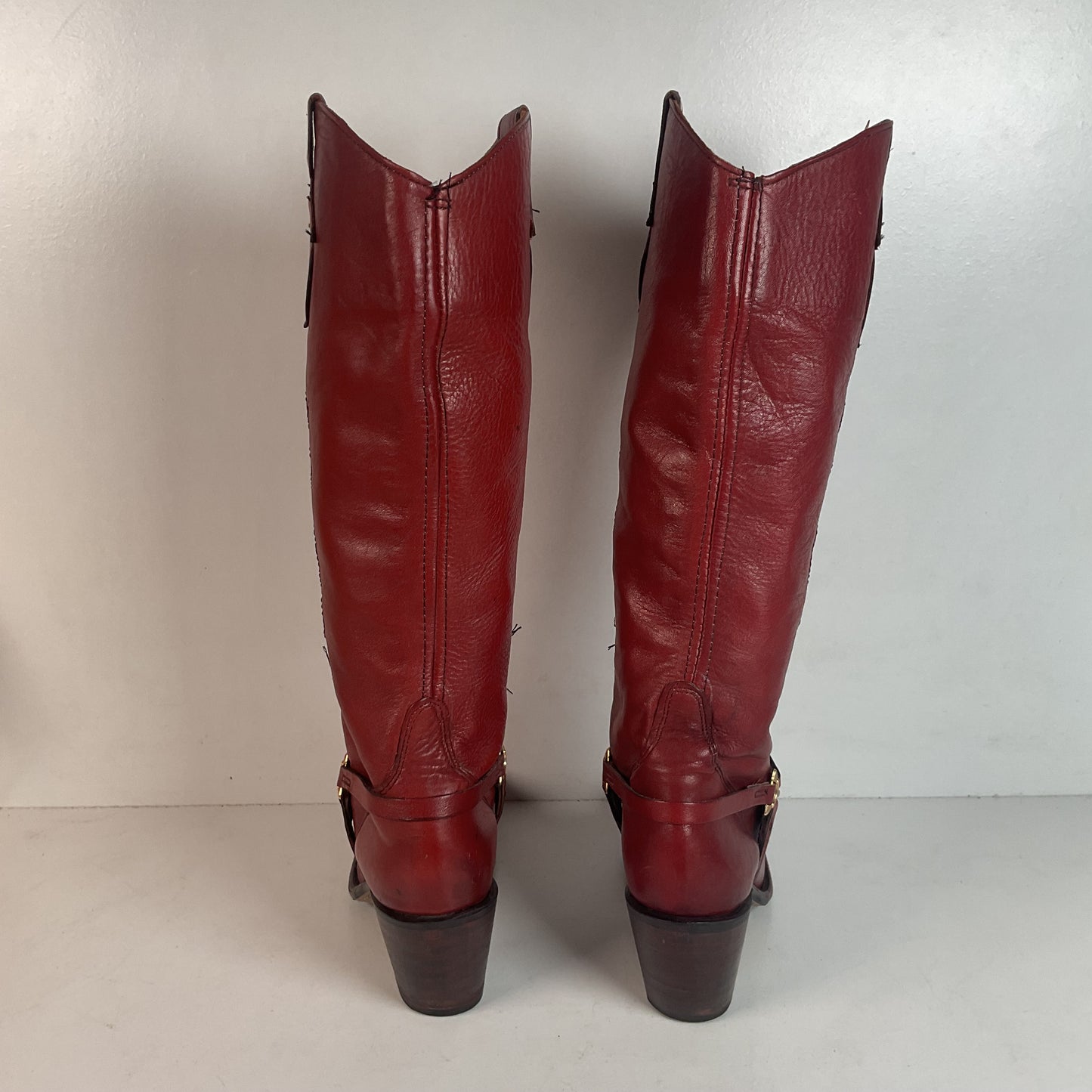 Vintage Wrangler Women’s Tall Harness Boots 7 M USA Made