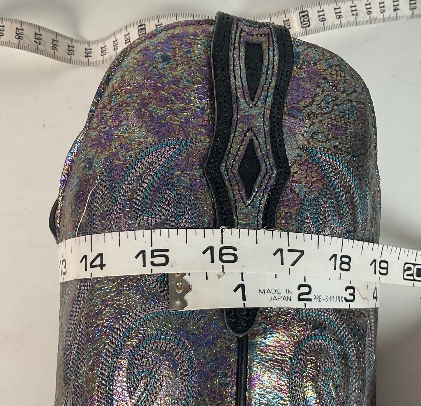 Boulet Women’s Iridescent Cowgirl Boots 9 C Square Toe