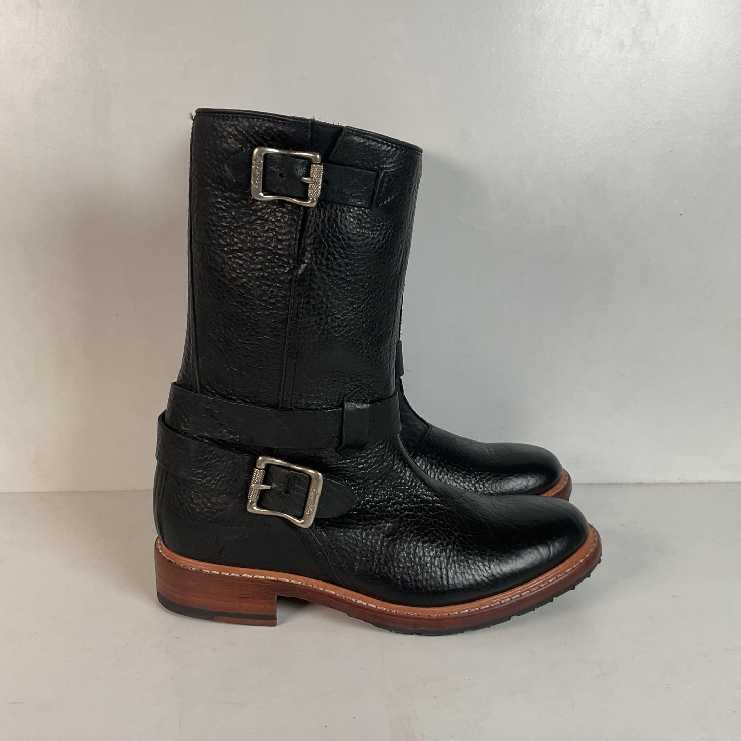 Ariat Two24 Bison Hide Engineer Boots 7 D Harness USA Made