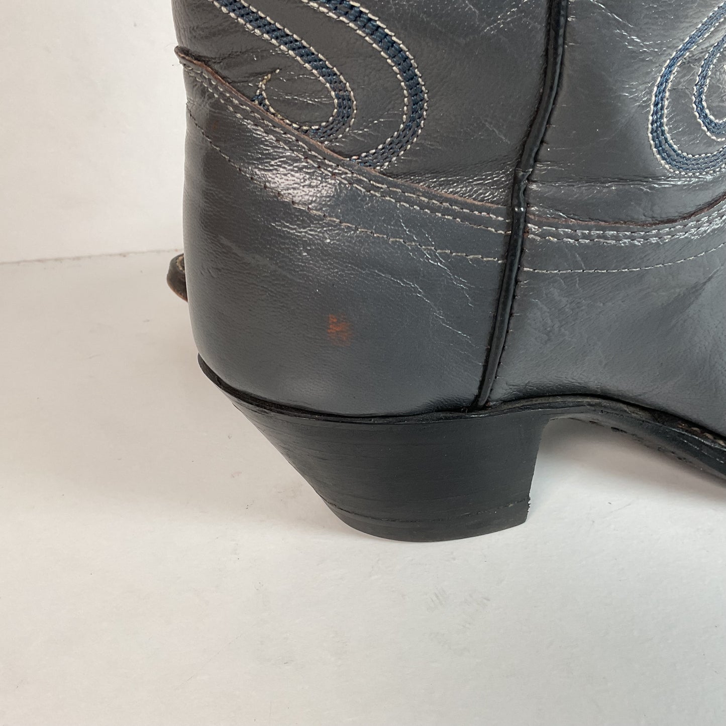 Vintage Dan Post Grey Cowgirl Boots 6 C USA Made