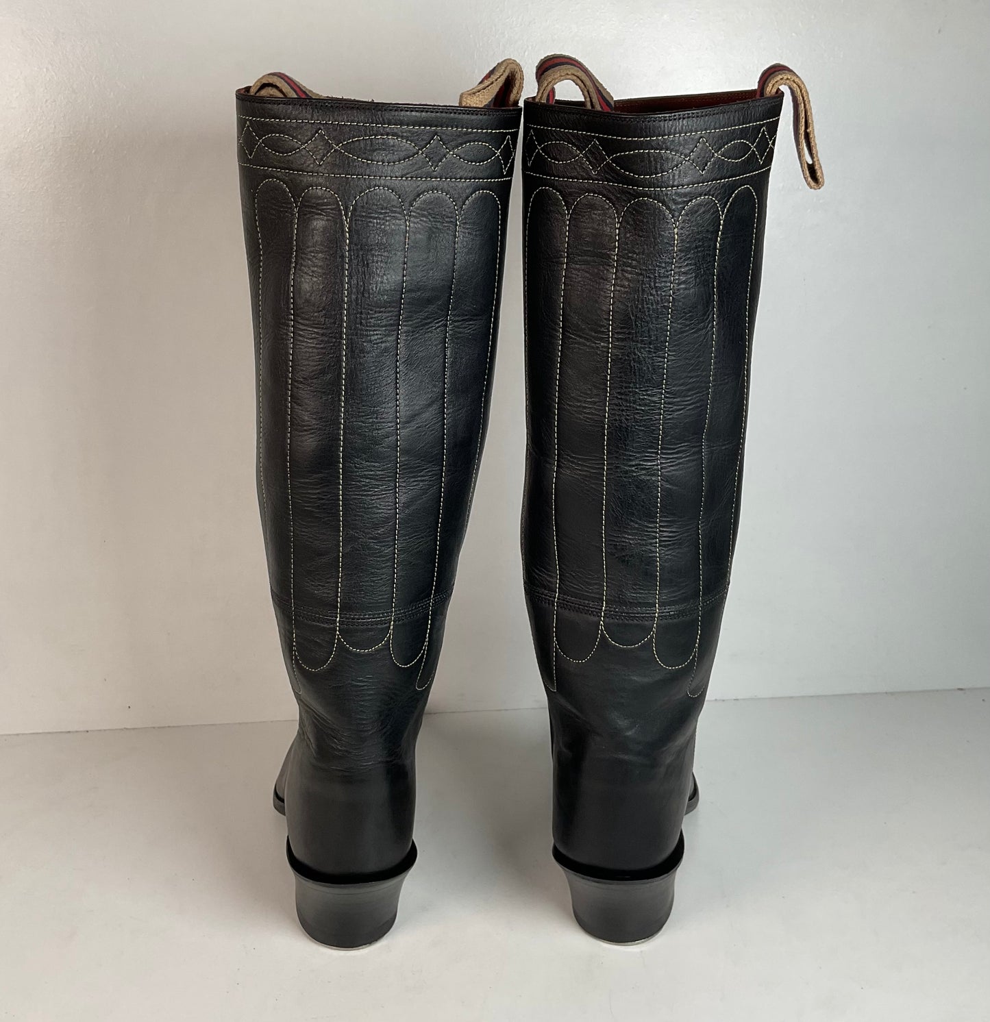 Vintage J. R. Reyes Stove Pipe Cowboy Boots 10.5 Custom Buckaroo