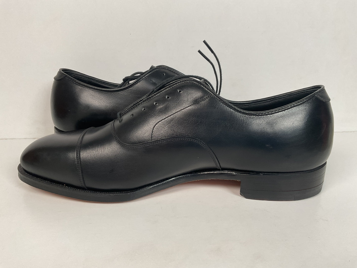 Vintage Johnston Murphy Cap Toe Oxford Shoes 11 D USA Made Crown Aristocraft