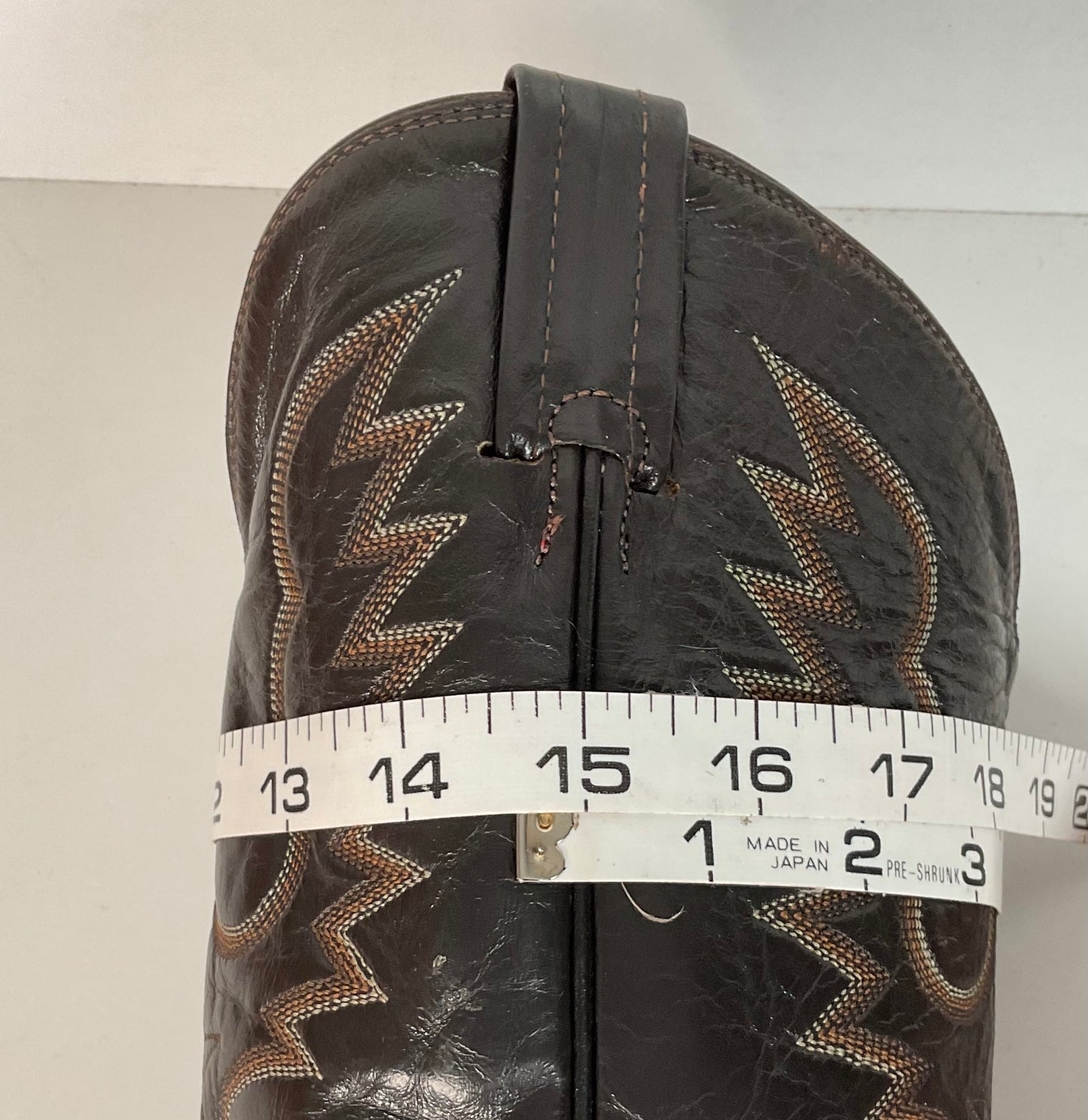 Vintage Tony Lama Patchwork Cowboy Boots 9.5 D Bullhide Gold Label Recraft