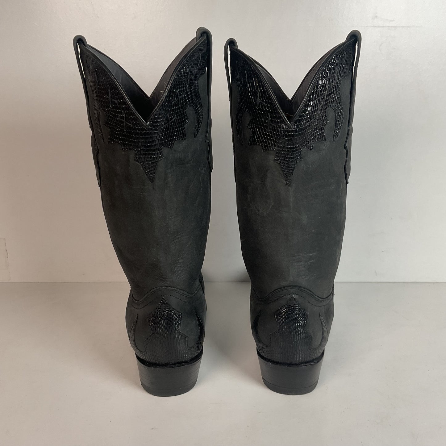 Los Altos Women’s Lizard Wingtip Cowgirl Boots 8 M Overlay