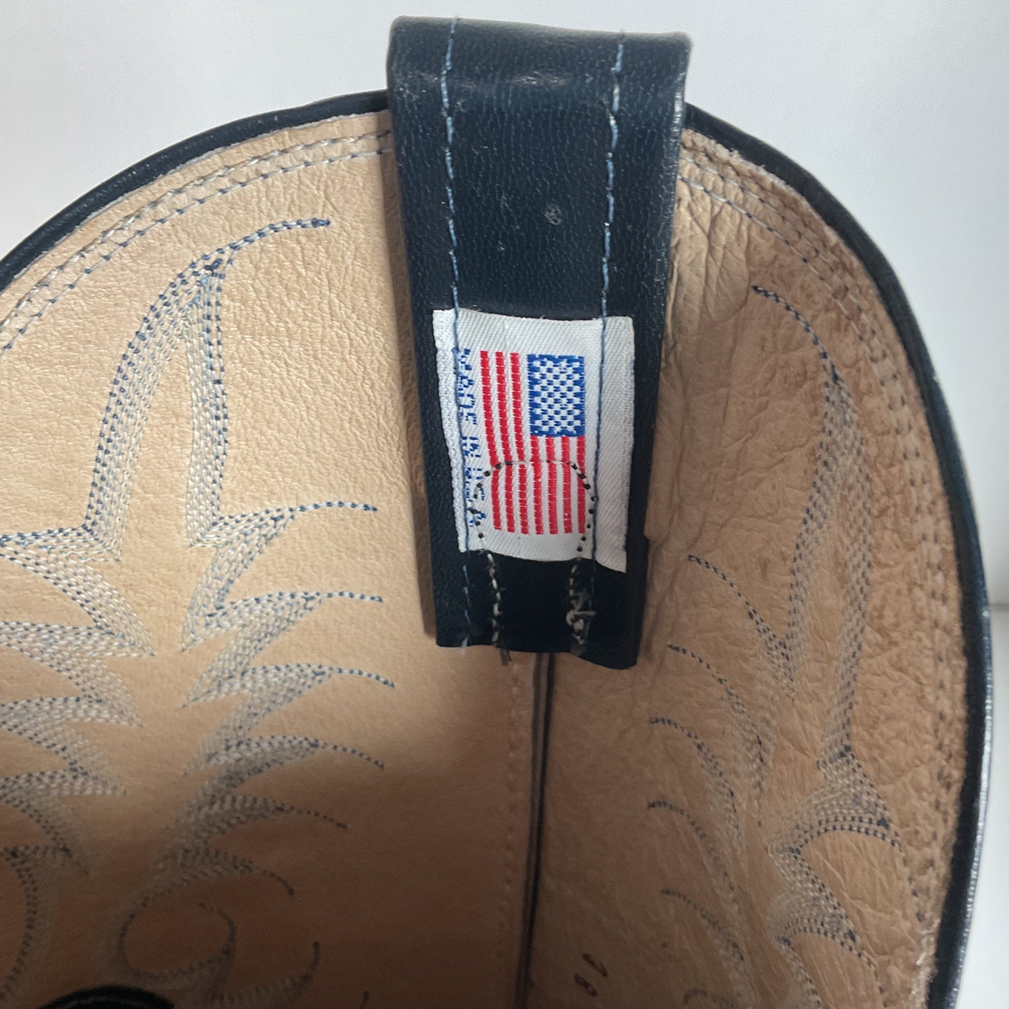 Vintage Nocona Navy Blue Cowgirl Boots Men’s 8 Wide | Women’s 9 USA Made