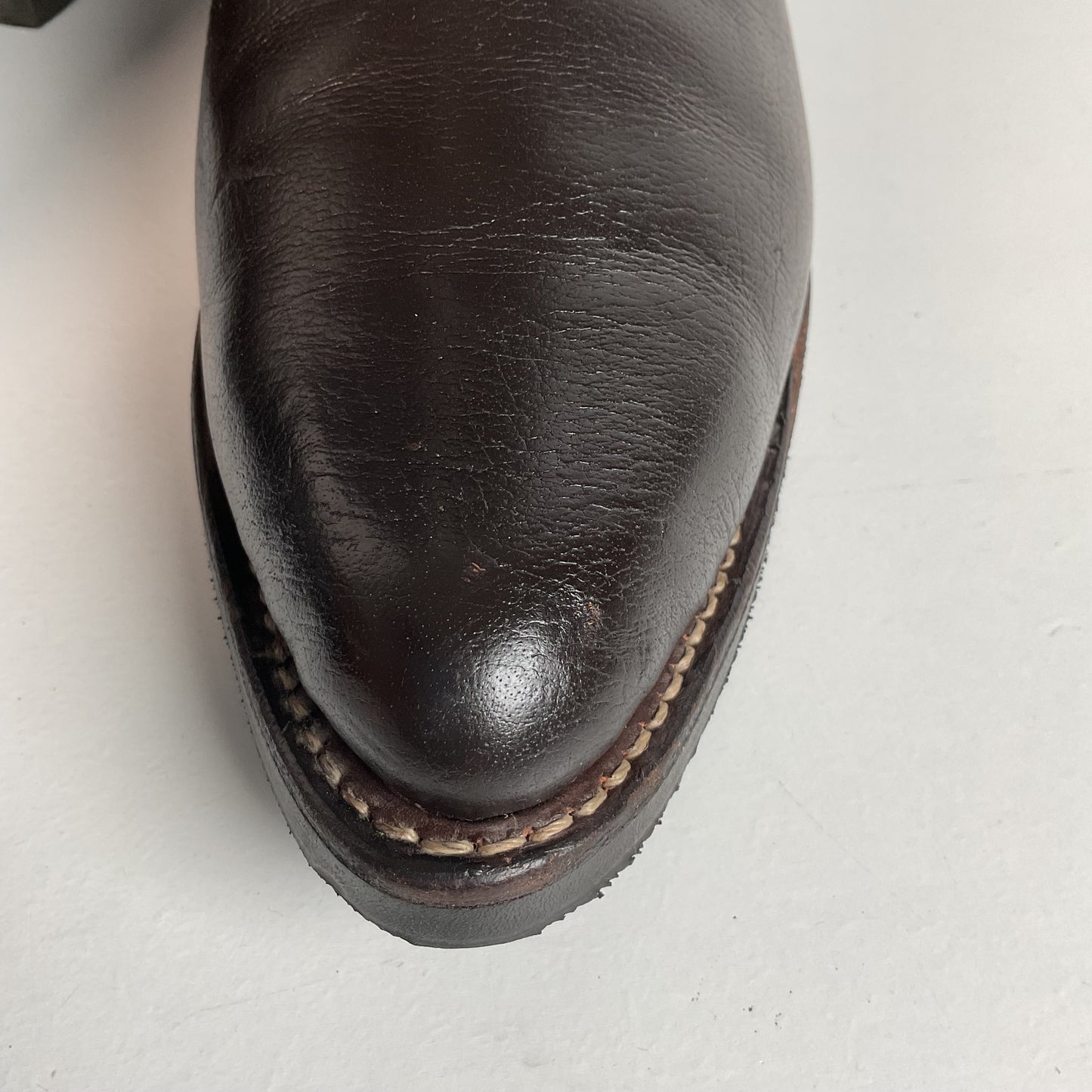 Vintage 1970s Texas Brand Water Buffalo Cowboy Boots 13 D USA Made Exotic