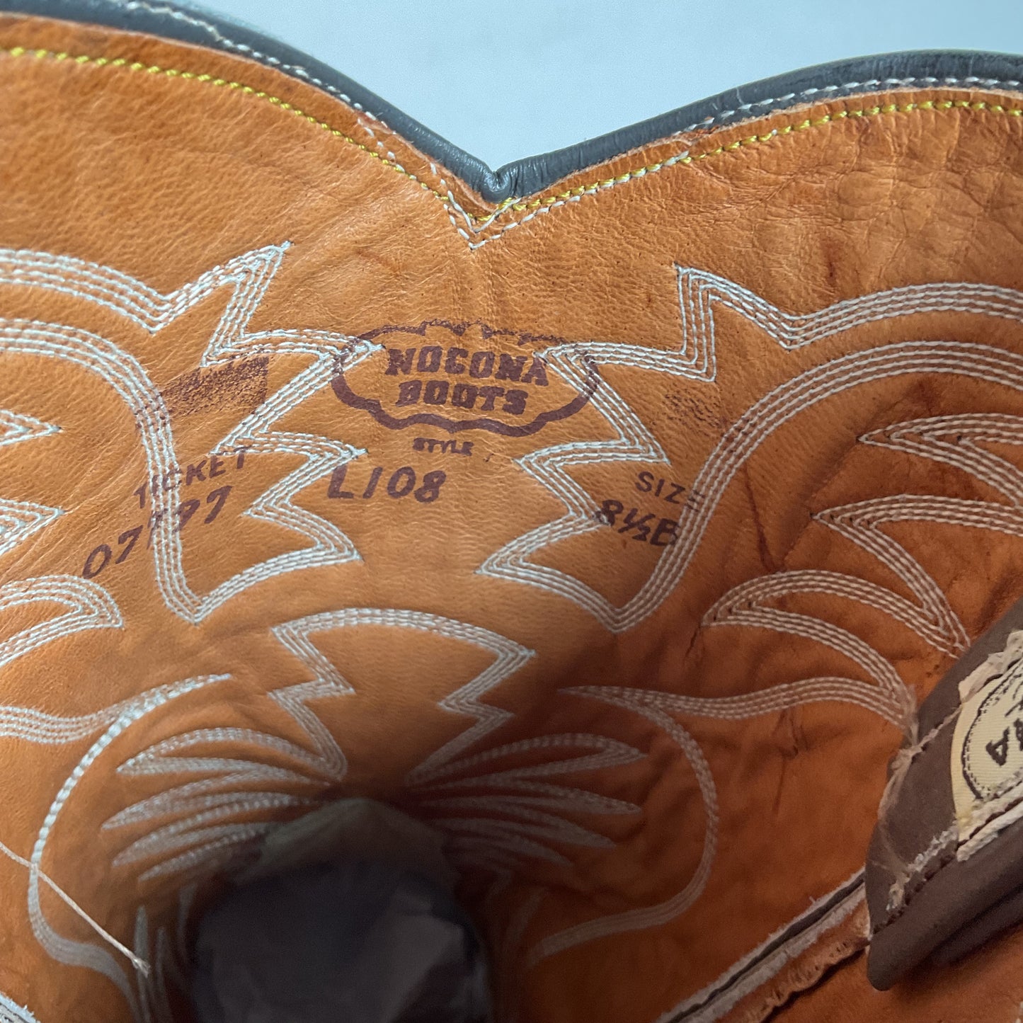 1970s Nocona Grey Cowboy Boots Men’s 8.5 B | Women 9.5