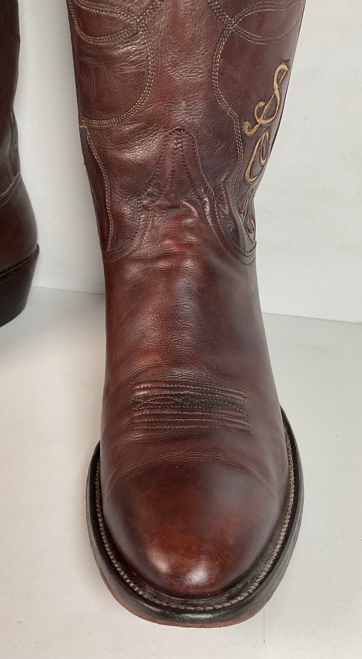 Vintage Rocky Carroll Custom Cowgirl Boots 8-8.5 Texas Americana