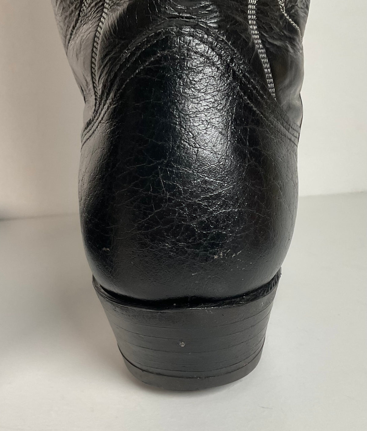 Vintage Nocona Caribou Buckaroo Cowboy Boots | Exotic | Black | Men’s 9.5 D