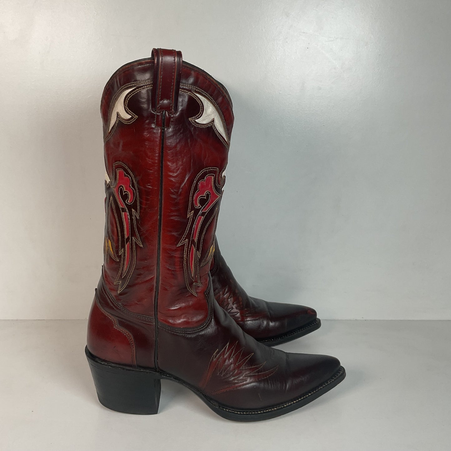 Texas Eagle Thunderbird Cowboy Boots 11 D Independence Day 4th Of July