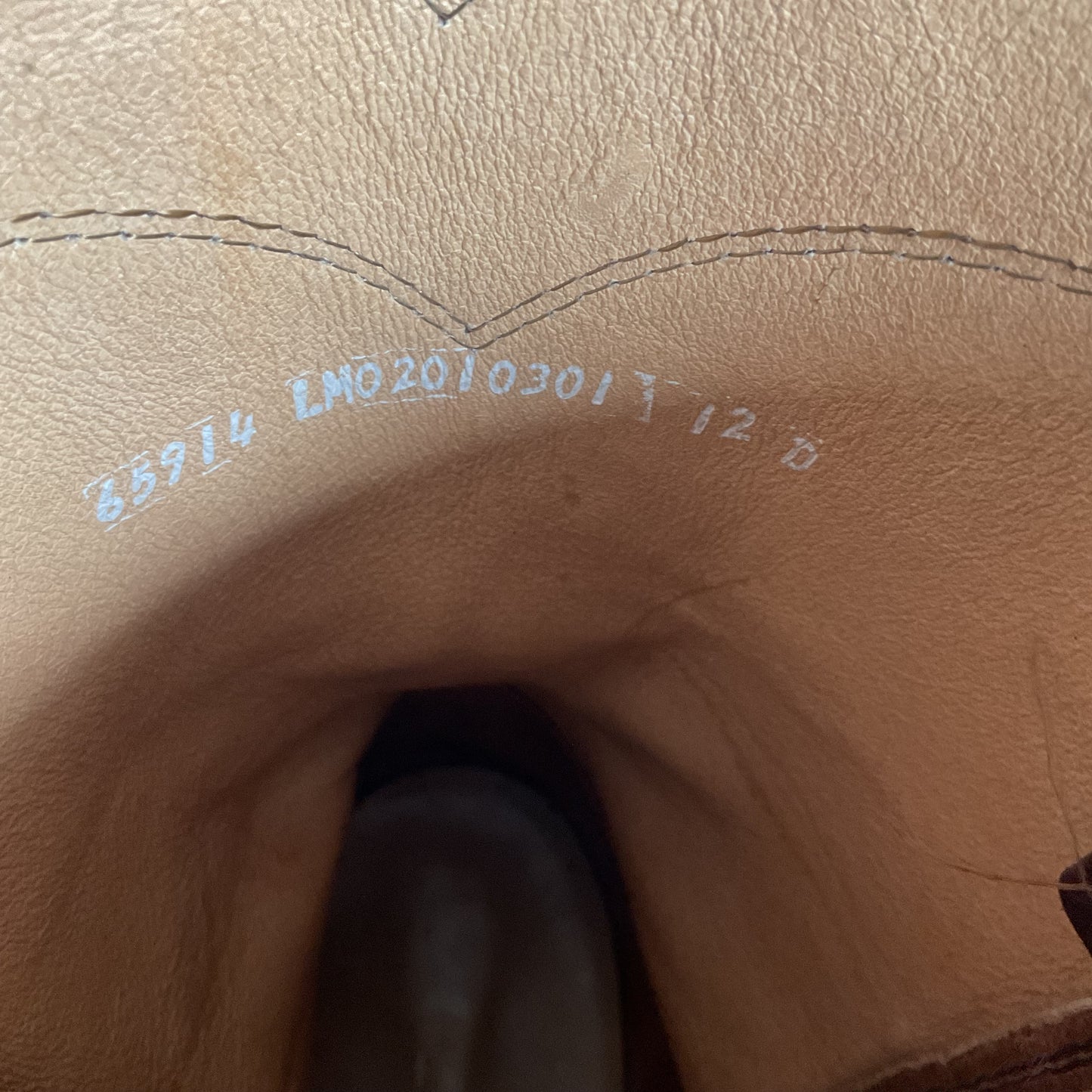 Vintage Larry Mahan Smooth Ostrich Roper Boots 12 D Exotic
