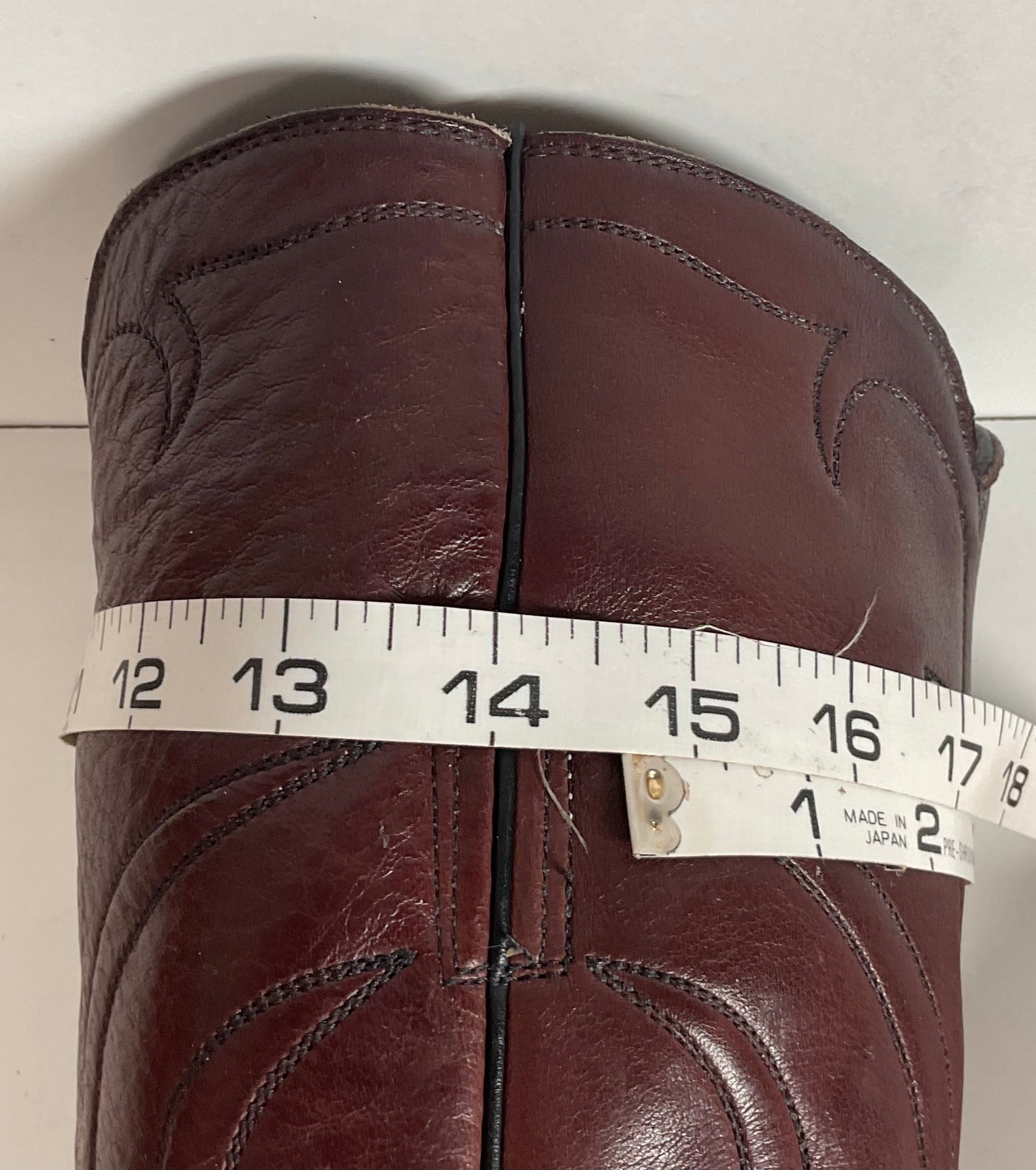 Vintage Stewart Boot Company Tall Cowgirl Boots 10 Narrow Romero Cloth Pulls