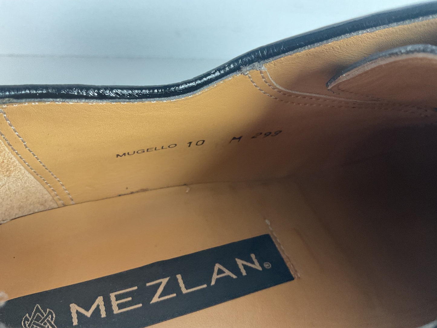 Mezlan Grey Crocodile Derby Shoes 10 M Exotic Bias Cut