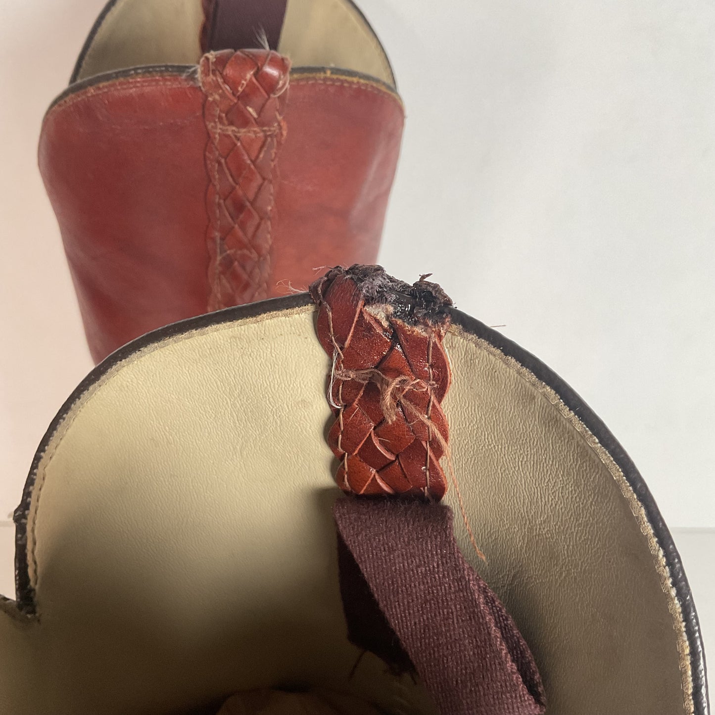 Vintage Capezio Braided Shooter Boots 6.5 M USA Made Campus Riding