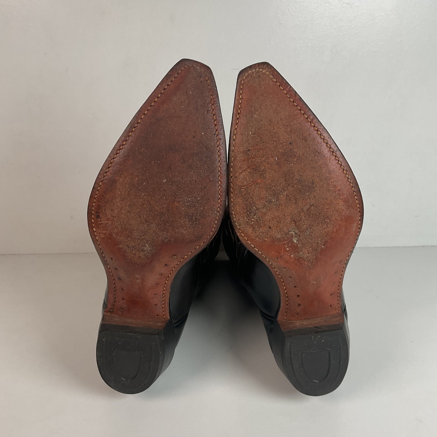 1950s Frye Authentic Cowgirl Boots 7.5 C Snip Toe