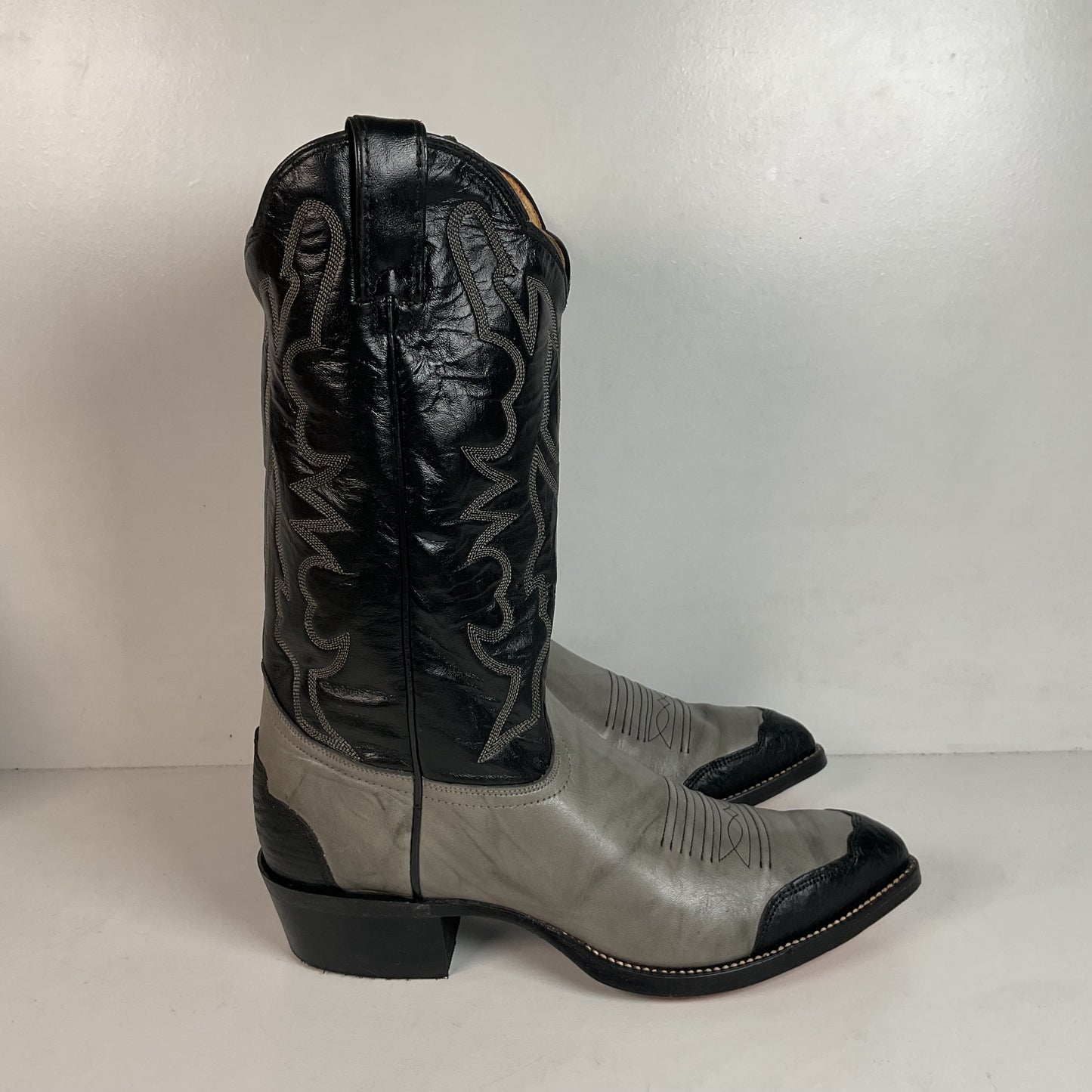 Vintage Imperial Shark Skin Cowboy Boots 10.5 D USA Made Triad