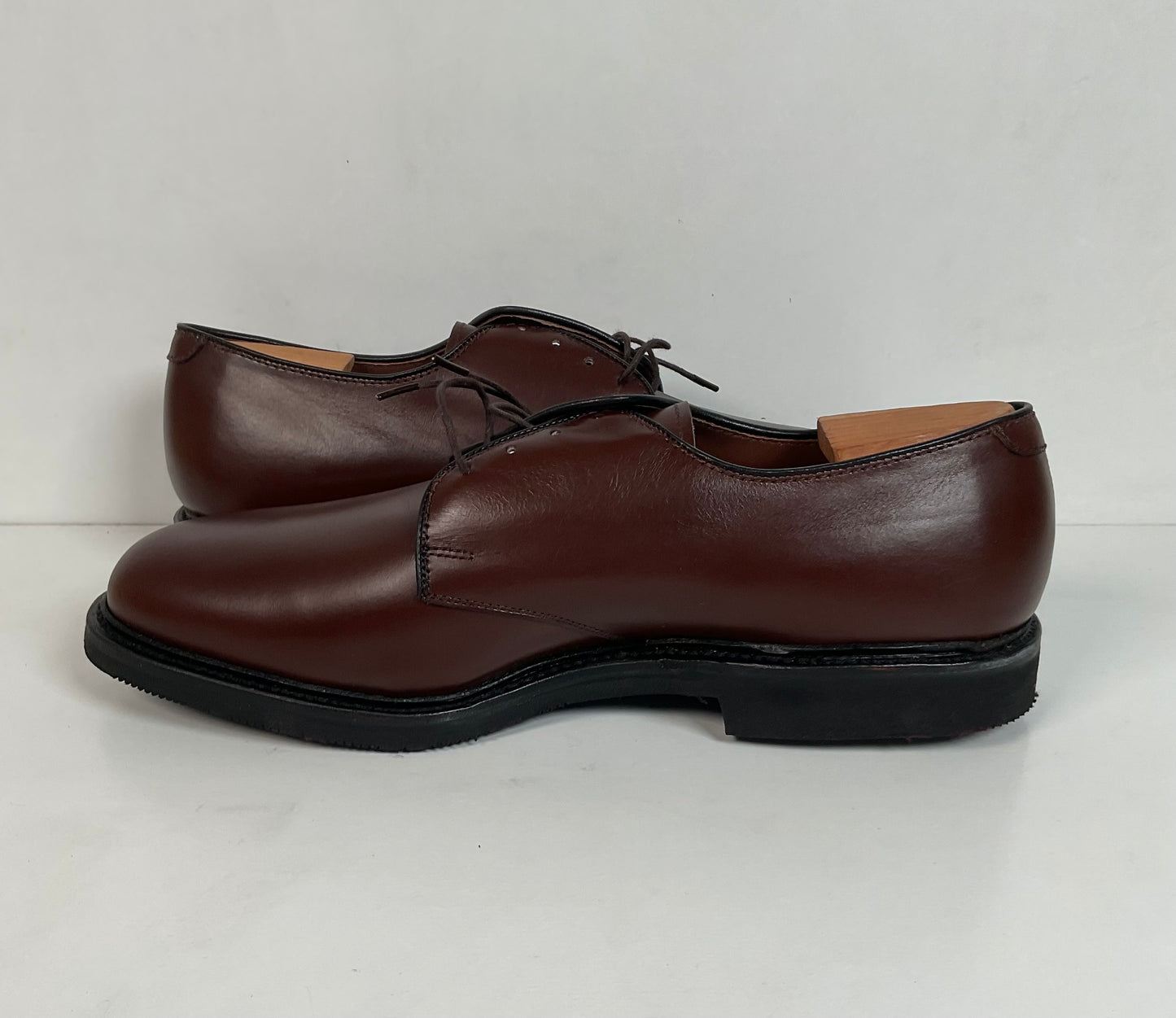 Vintage Allen Edmonds Globetrotter Weekender Shoes 9 D Plain Toe