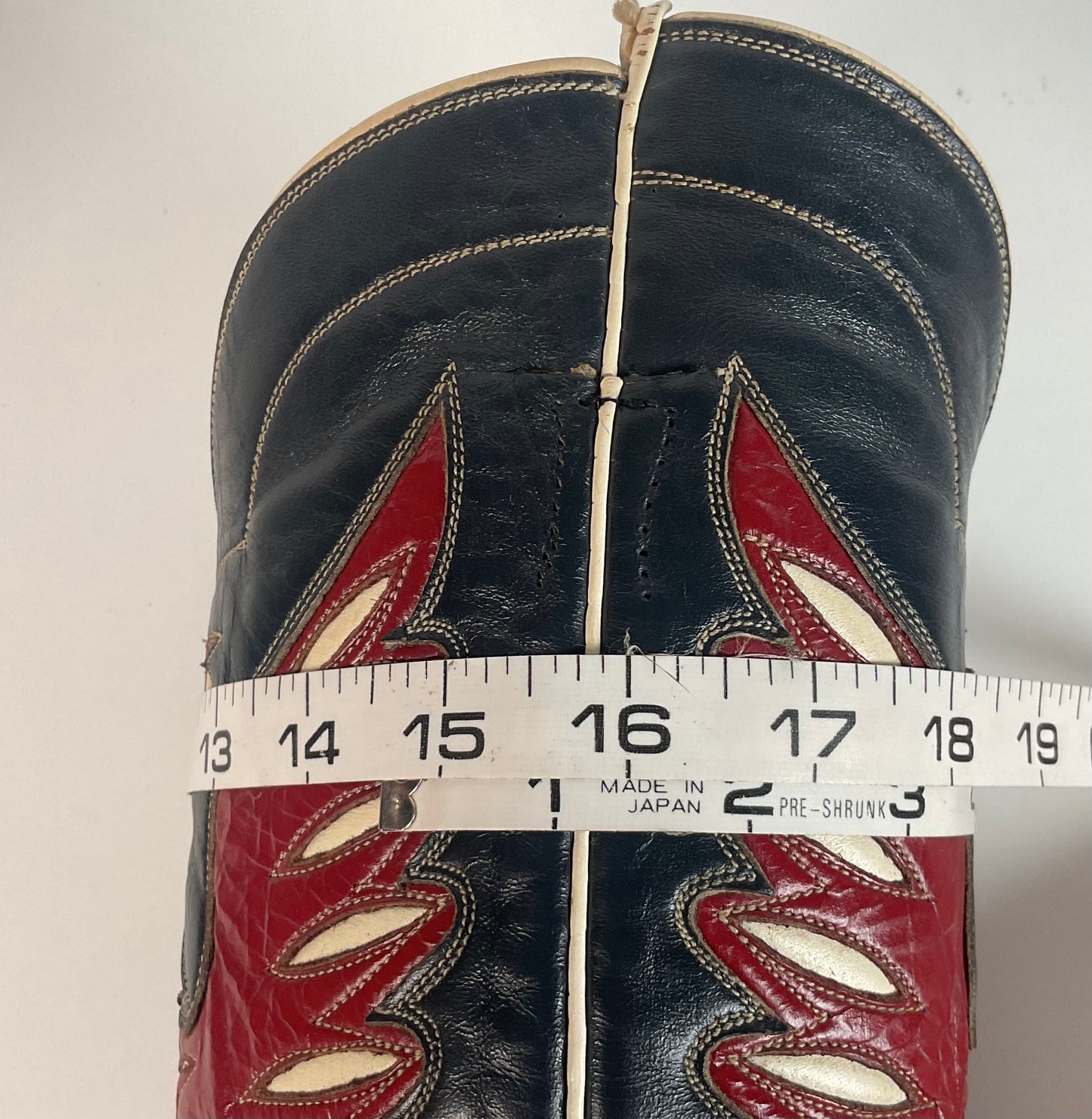 Vintage Tony Lama Bicentennial Thunderbird Cowboy Boots 10 D Gold Label 1776 Walrus Wingtip
