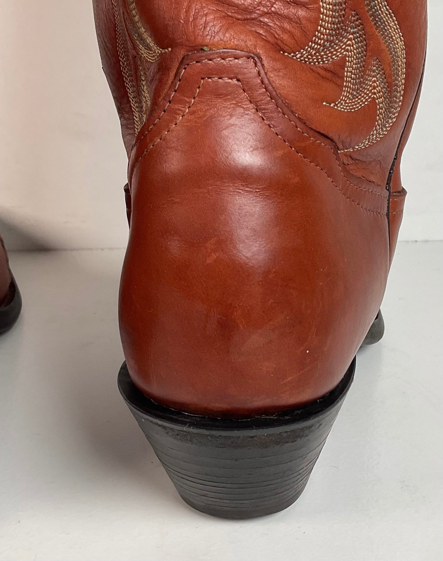 Vintage Tony Lama Rattlesnake Wingtip Cowboy Boots 10 D Diamondback Snakeskin