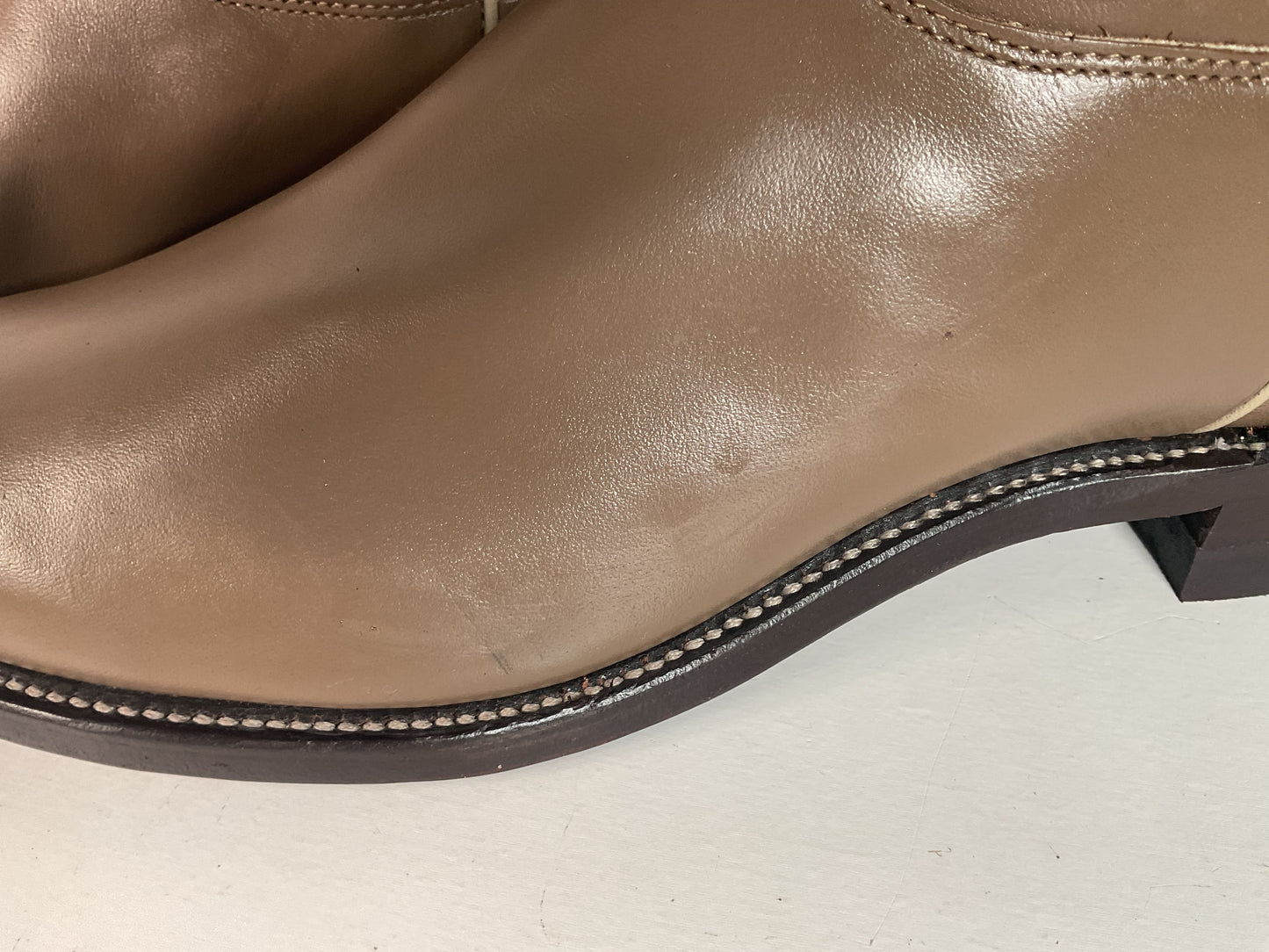 Justin Men’s Taupe Grey Roper Boots 9 D USA Made