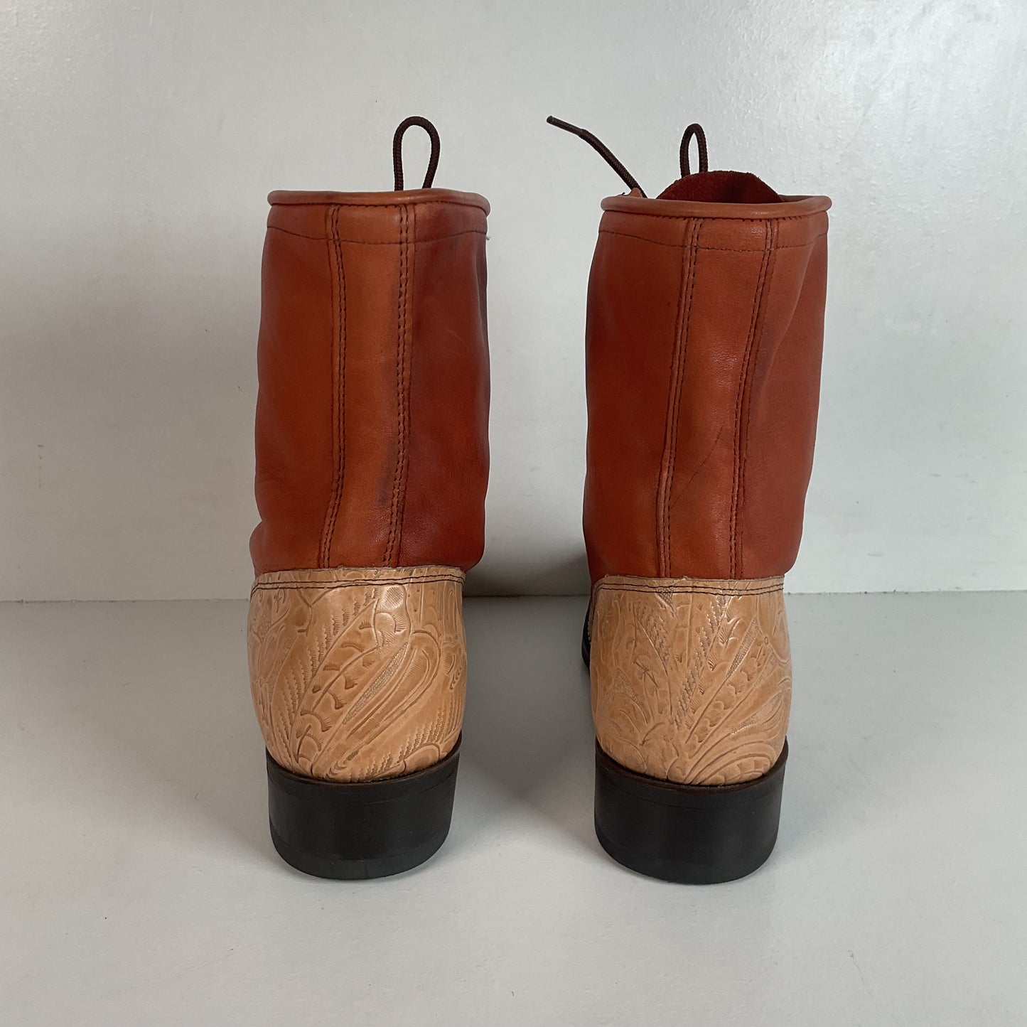 Vintage Laredo Women’s Kiltie Packer Boots 8 M Granny Tooled