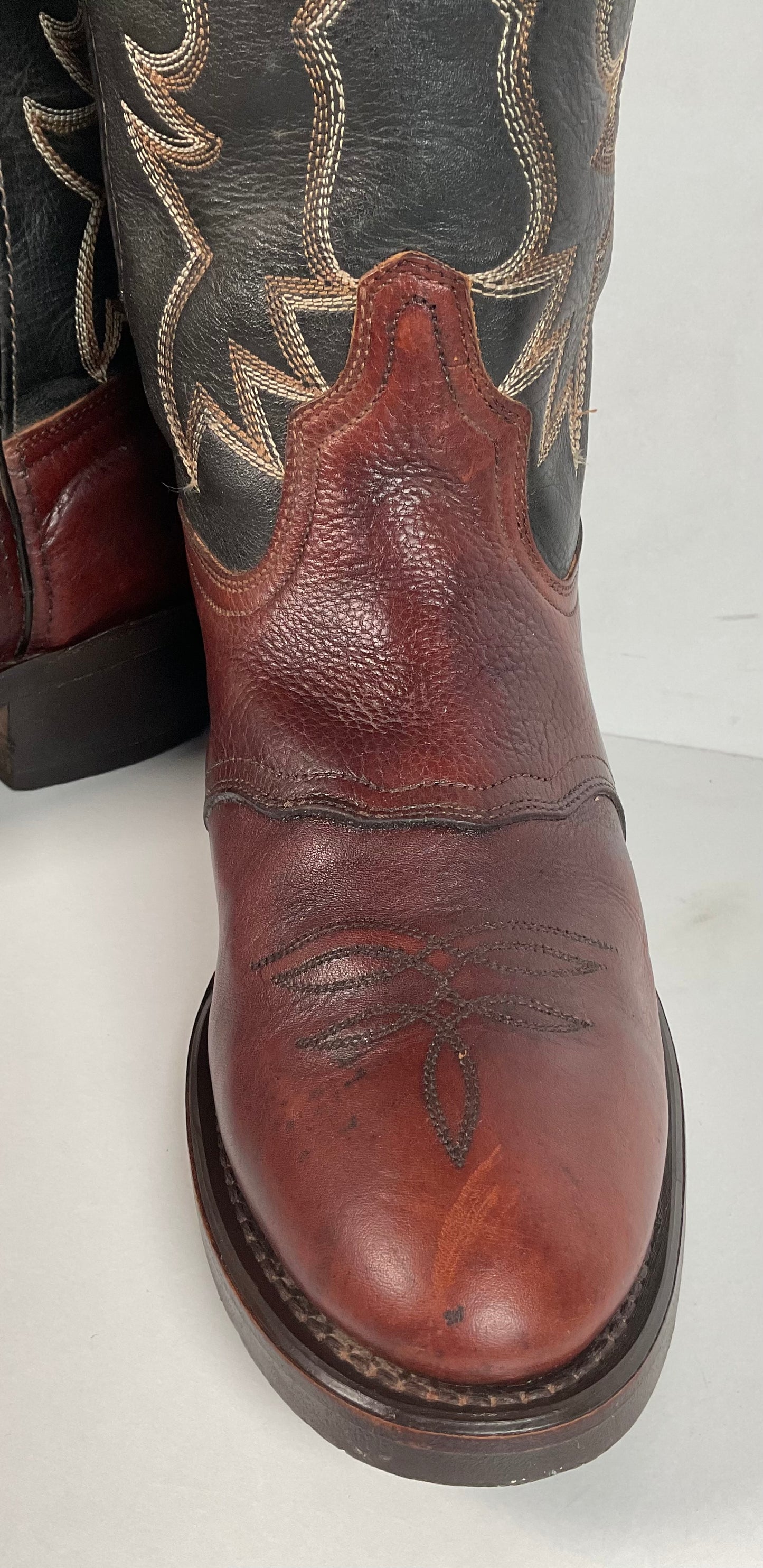Shepler’s Tall Buckaroo Cowboy Boots 9 D Oil Resistant Work Sole